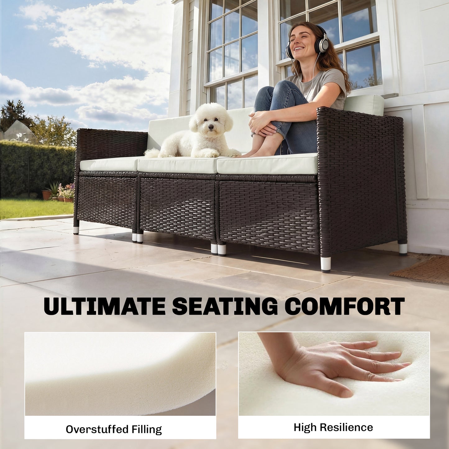 7-Piece Patio Furniture Cushions