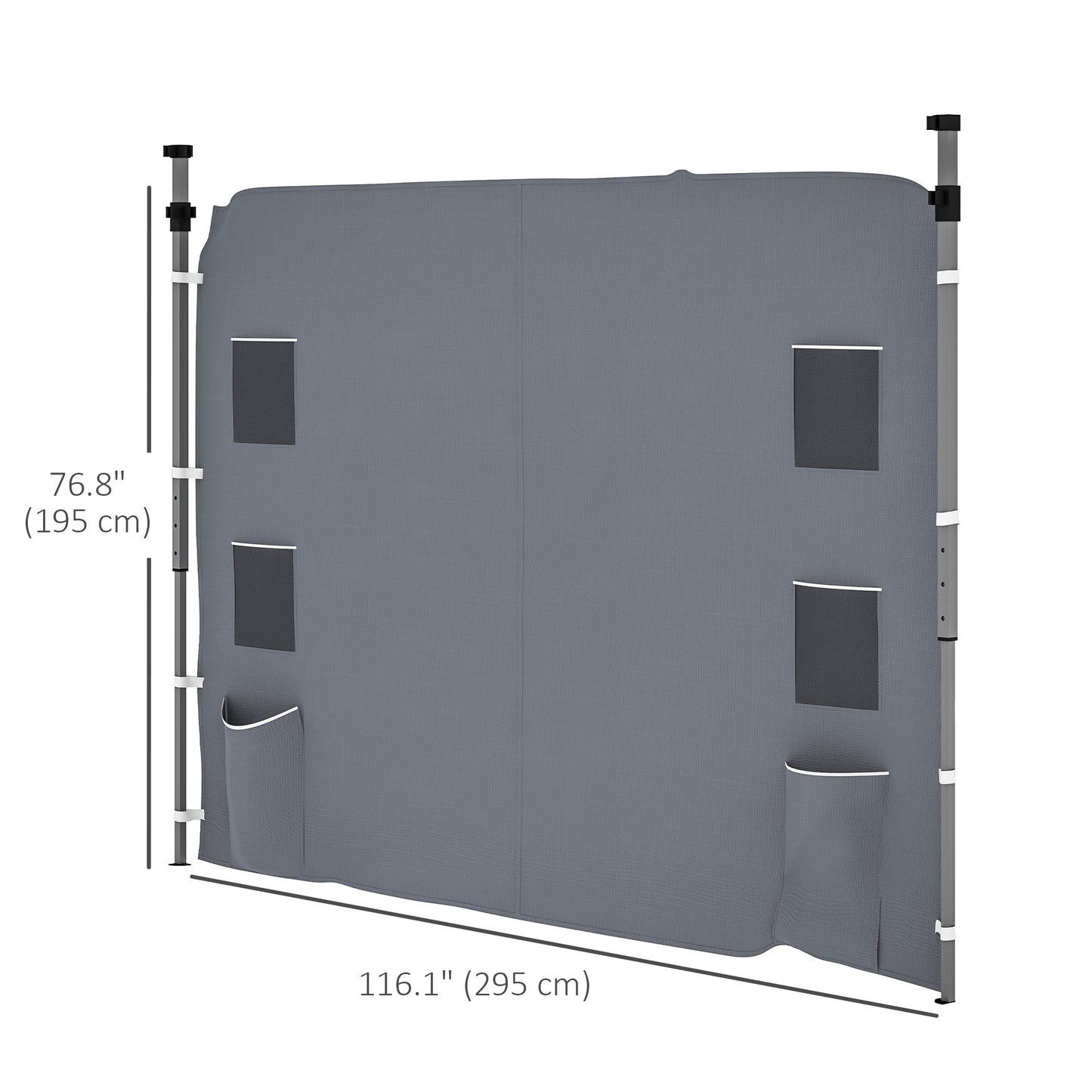 195 x 295cm Replacement Gazebo Sidewall