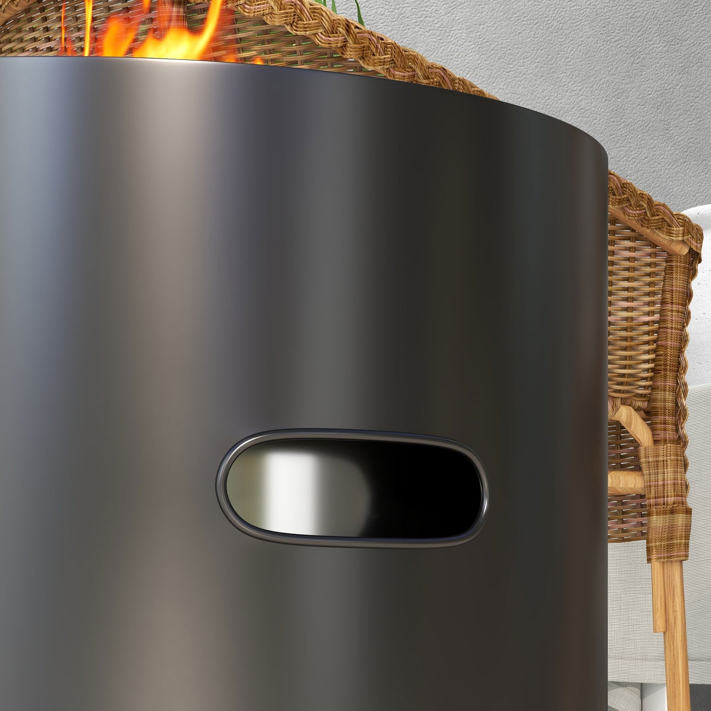 Smokeless Fire Pit, 45cm Portable Wood Burning Firepit