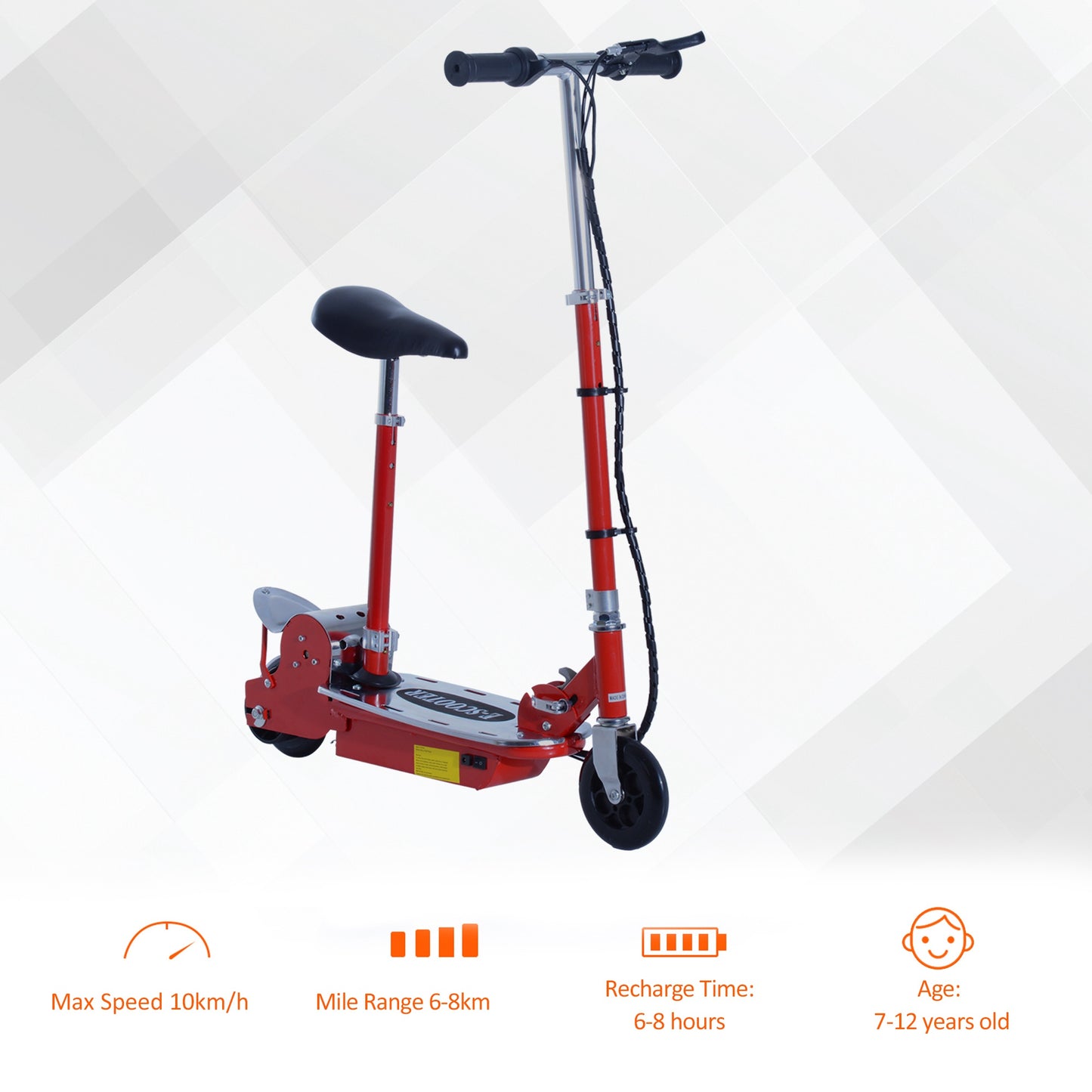 Foldable Electric Scooter for Teens Over 7 years old 12V Battery 120W