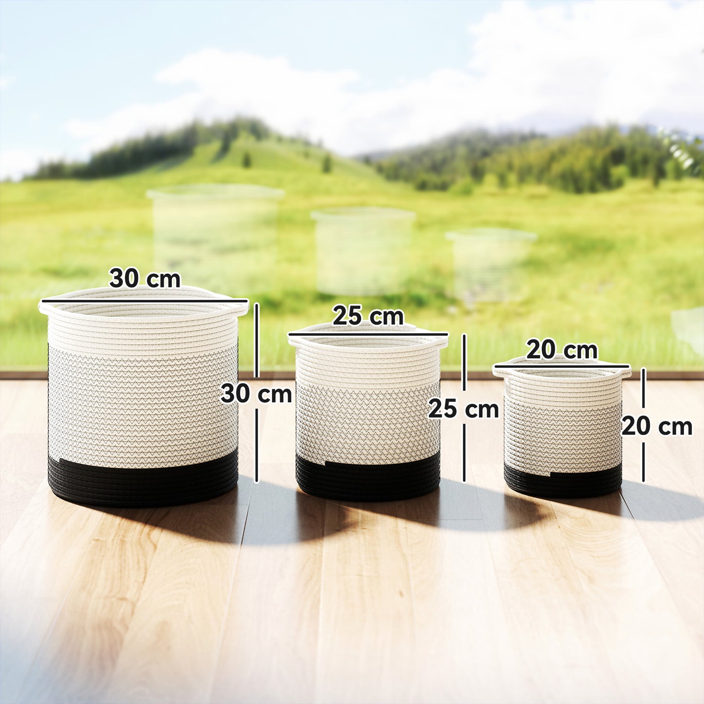 Plant Pots Handwoven Cotton Indoor Planters