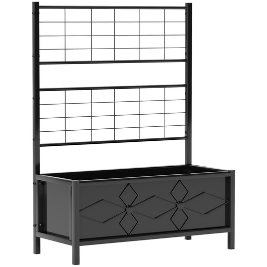 Raised Bed for Garden with Trellis