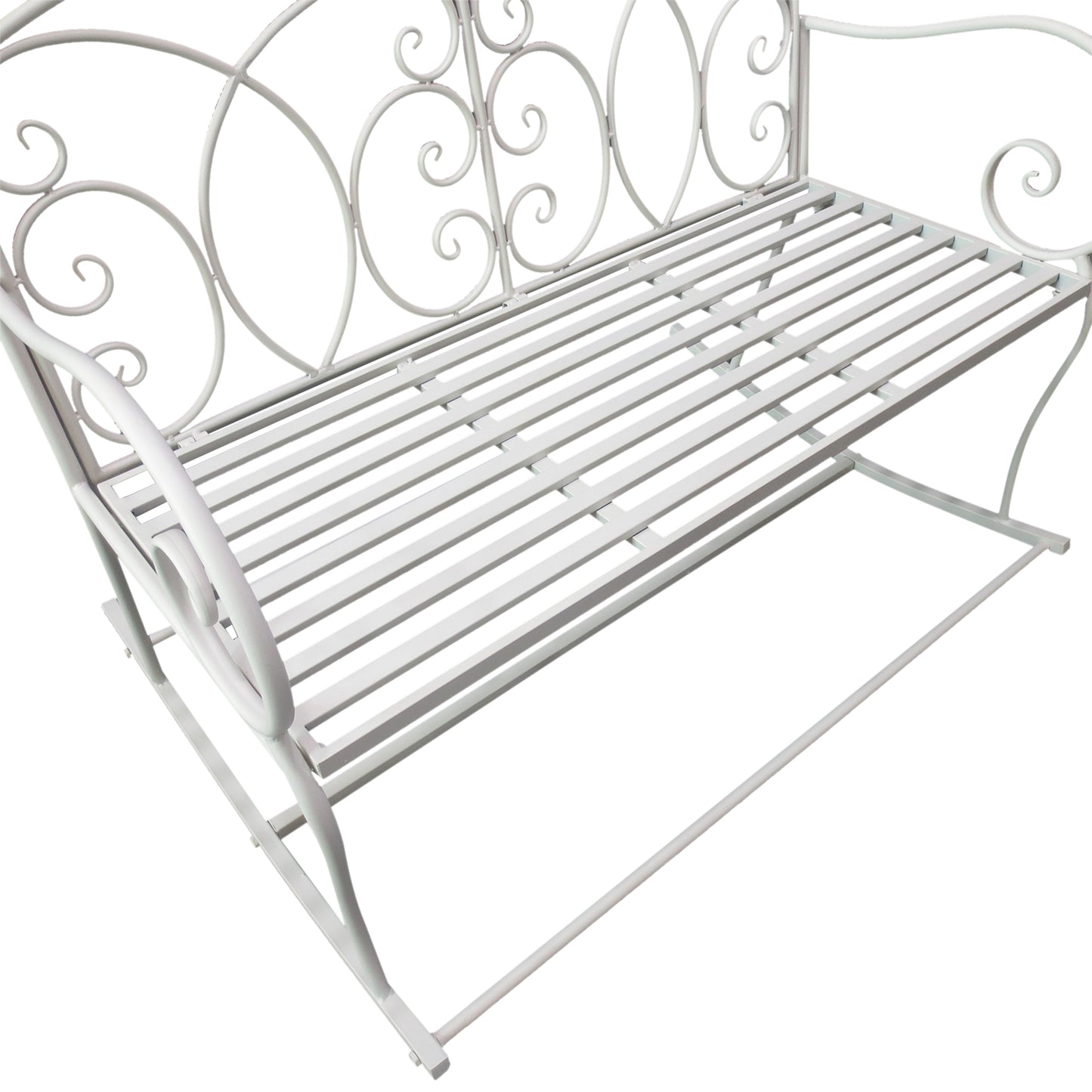 Patio 2 Seater Rocking Bench Steel Garden Outdoor Garden Loveseat