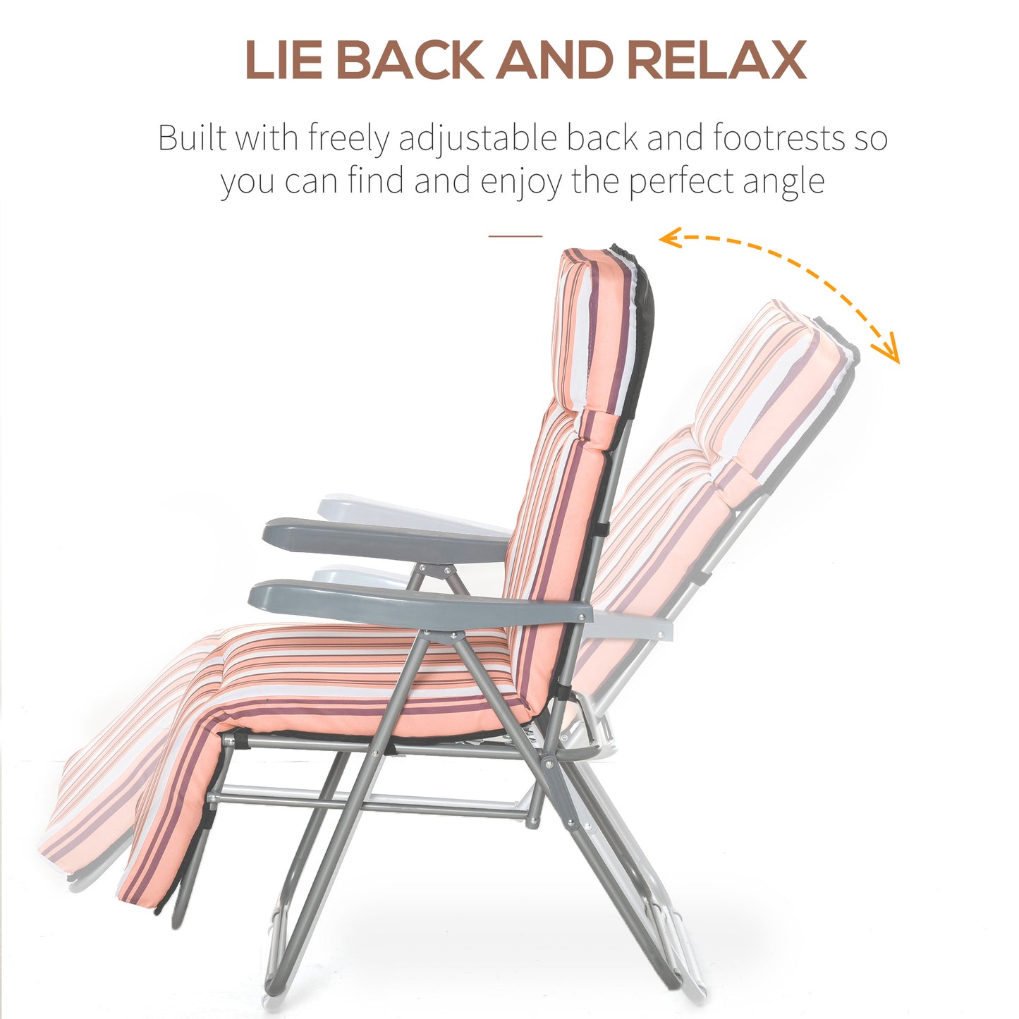 Reclining Garden Chair Set of 2 (1)