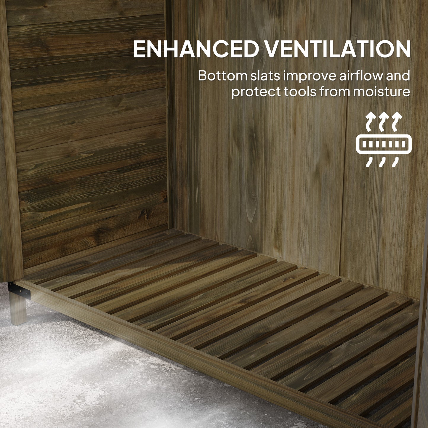 103.5 x 59 cm Wooden Garden Shed (1)