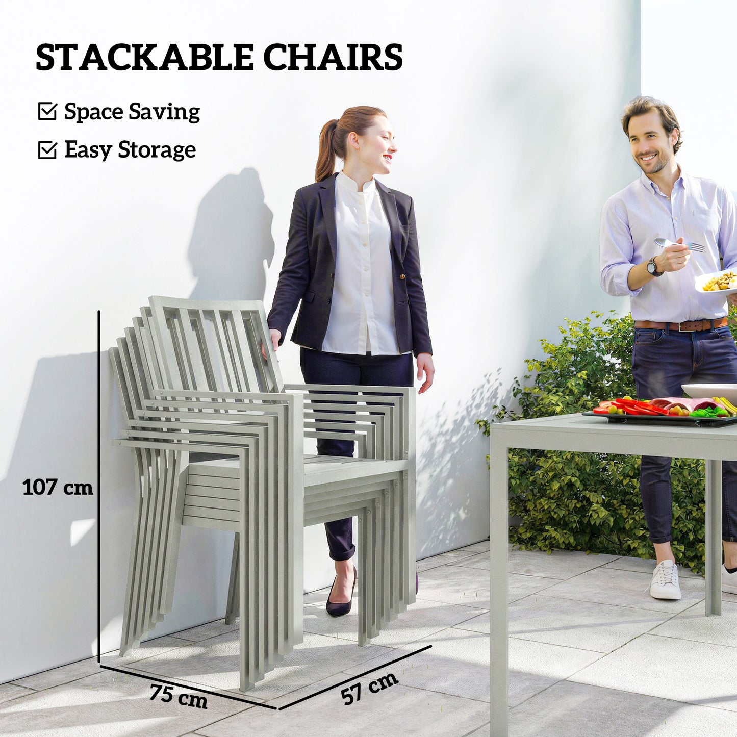 Garden Table and Chairs for 6