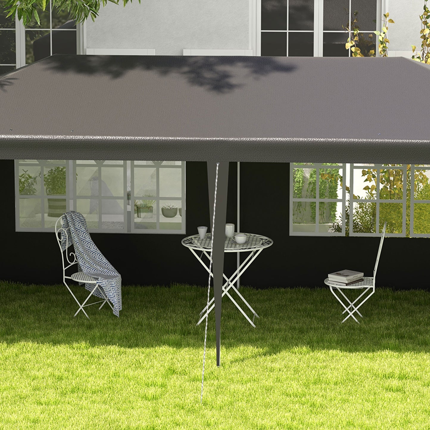2.95 x 5.83 m Semi-Open Gazebo