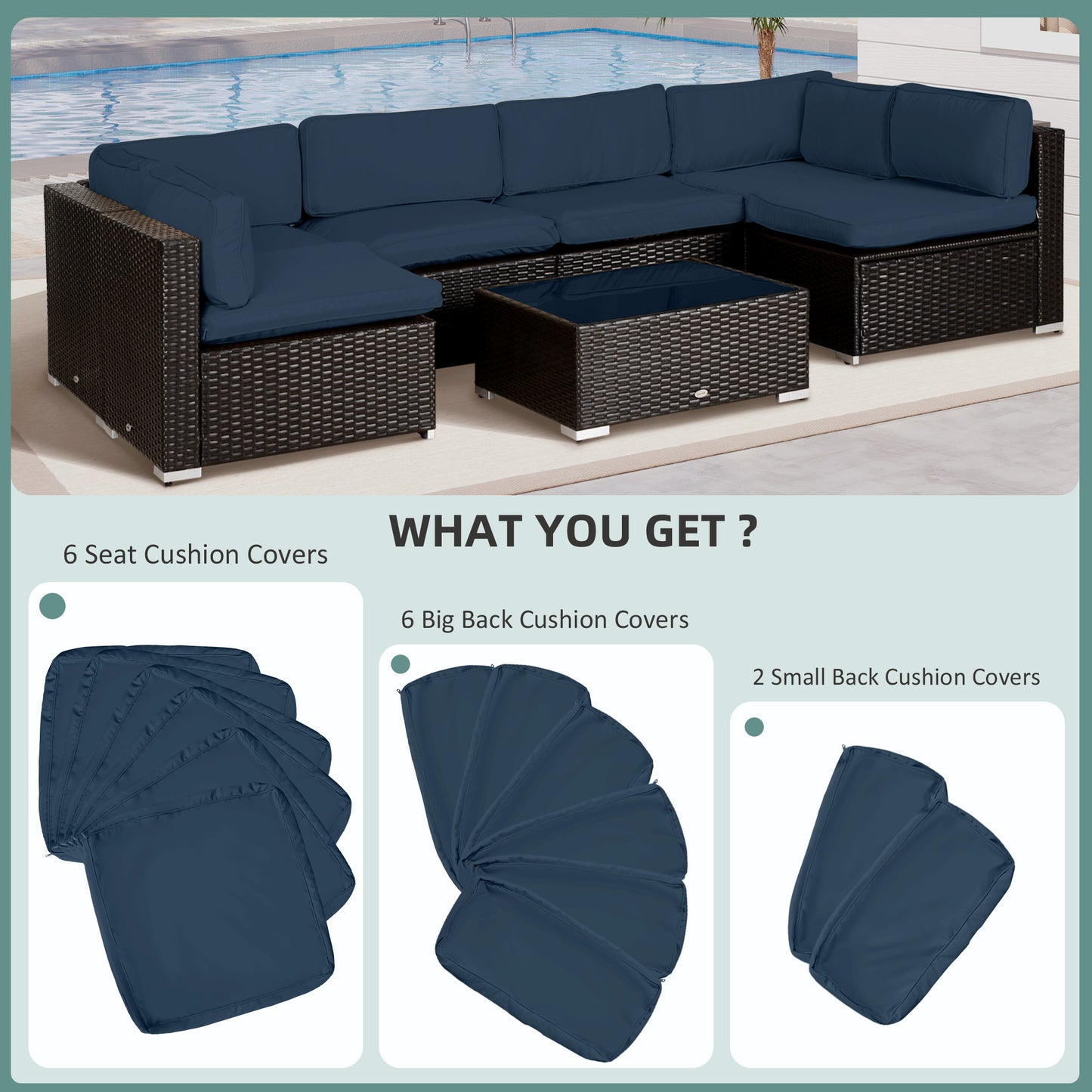Set of 14 Mixed Cushion Covers