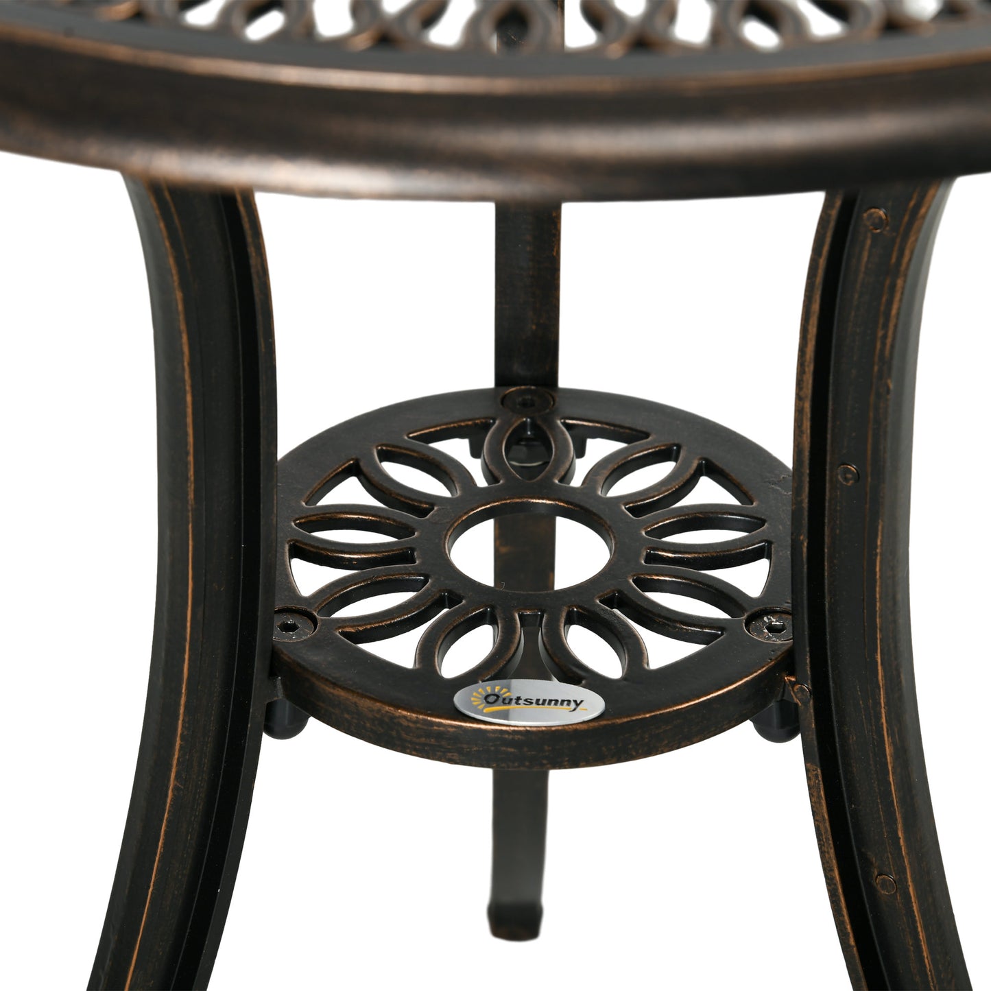 3 Piece Garden Bistro Set Aluminium Outdoor Furniture Set