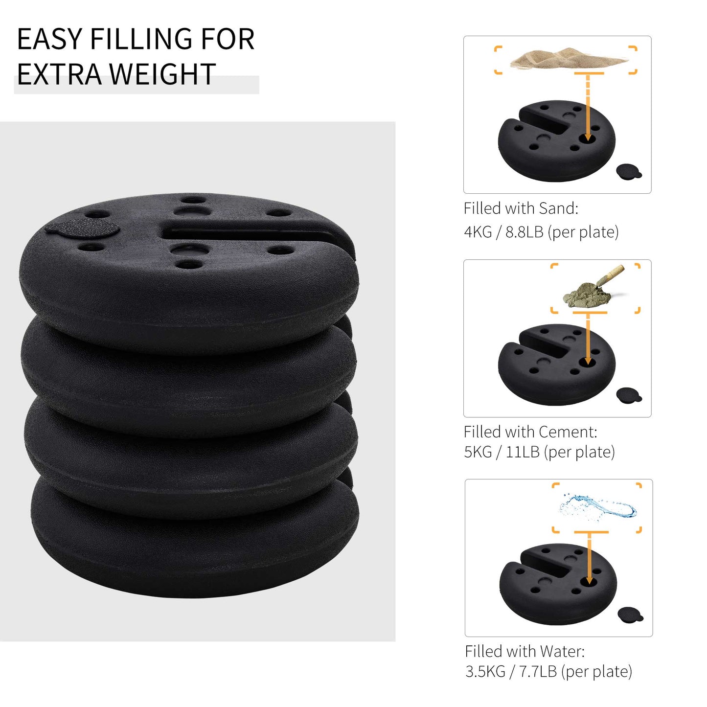 Pop up Canopy Weight Set of 4