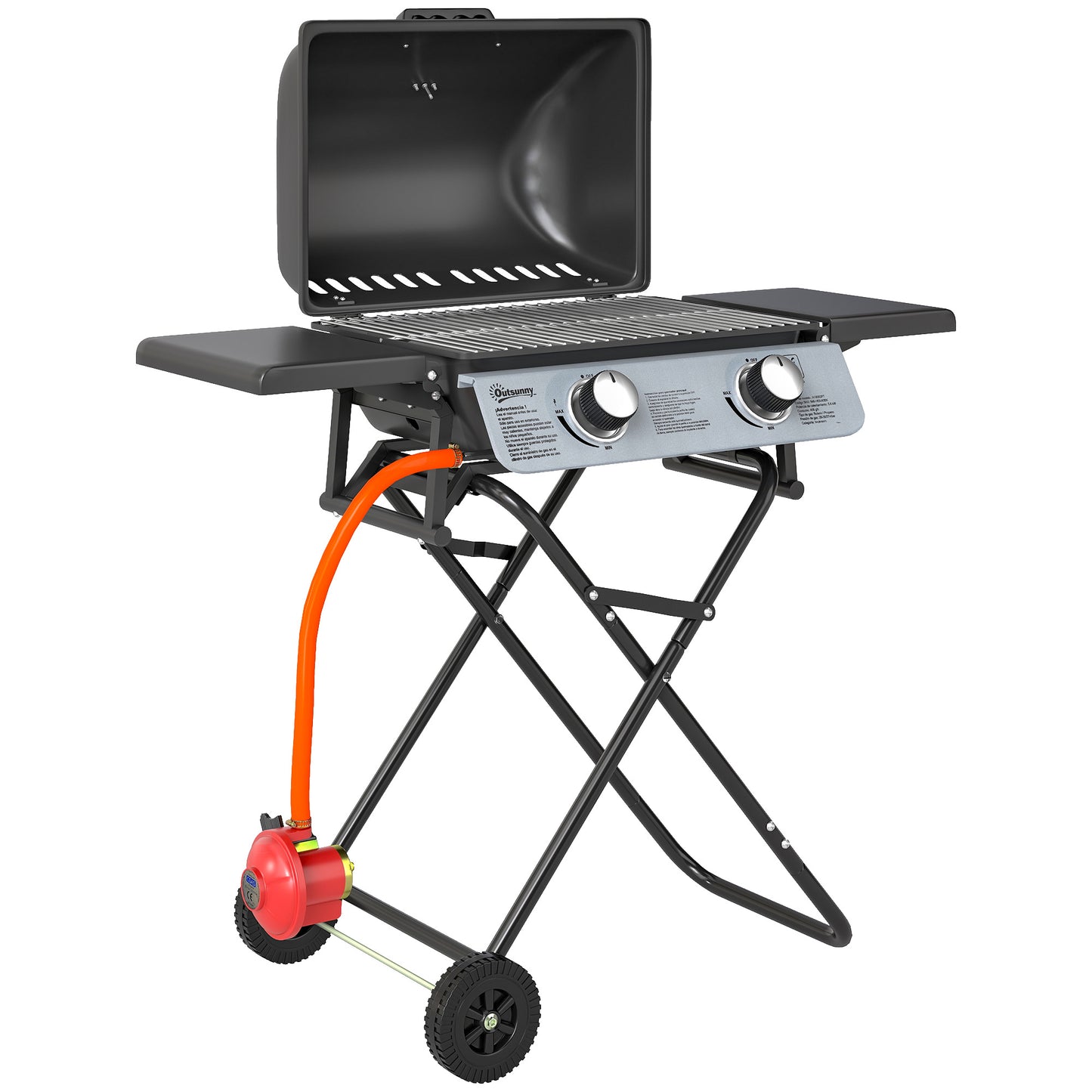 Two-Burner Portable Suitcase BBQ