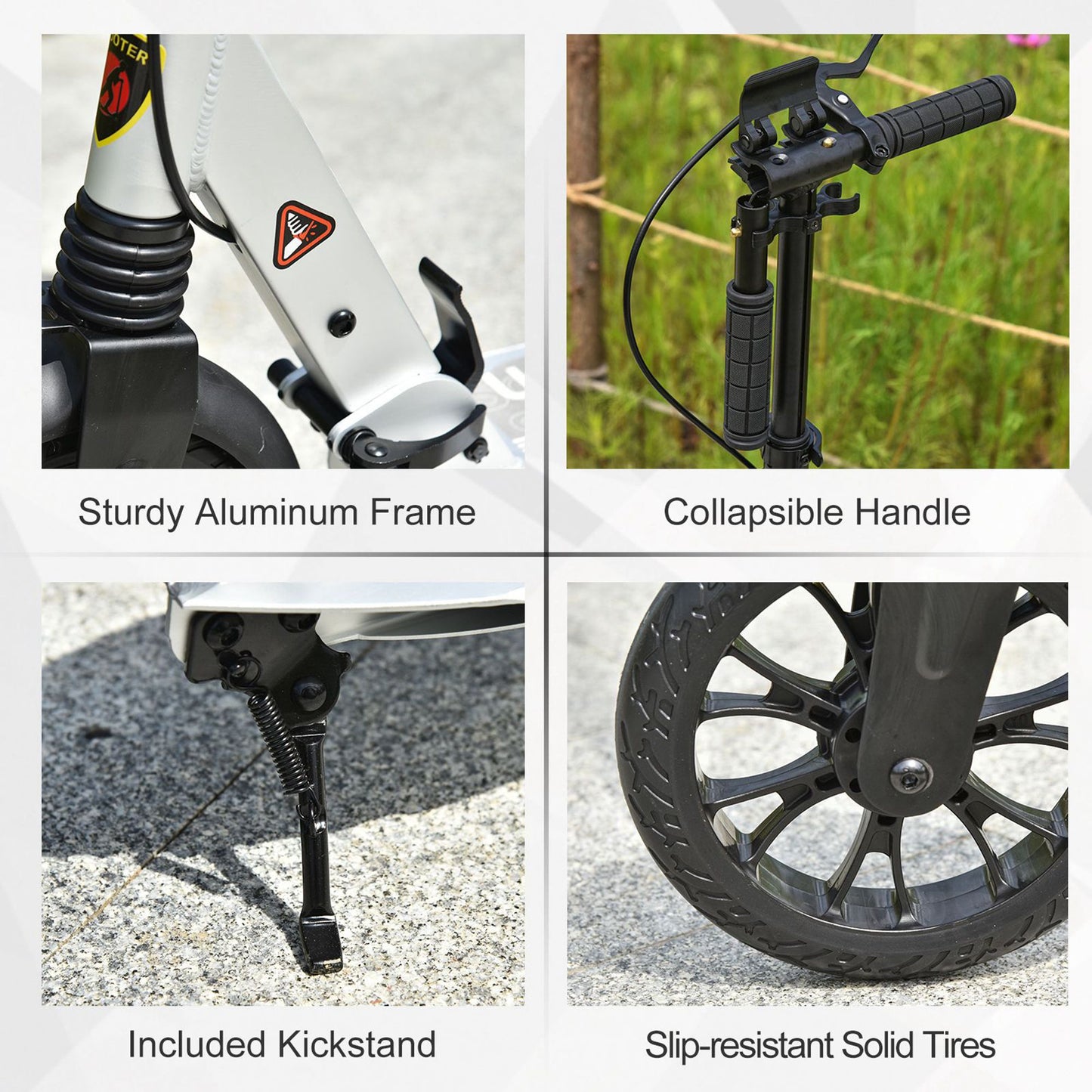 Teen/Adults Aluminium Folding Kick Scooter w/ Shock Mitigation System