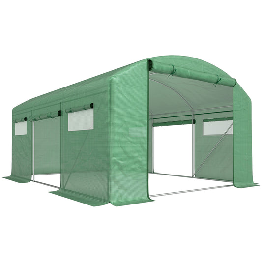 13 x 9.8ft Walk-In Polytunnel Greenhouse