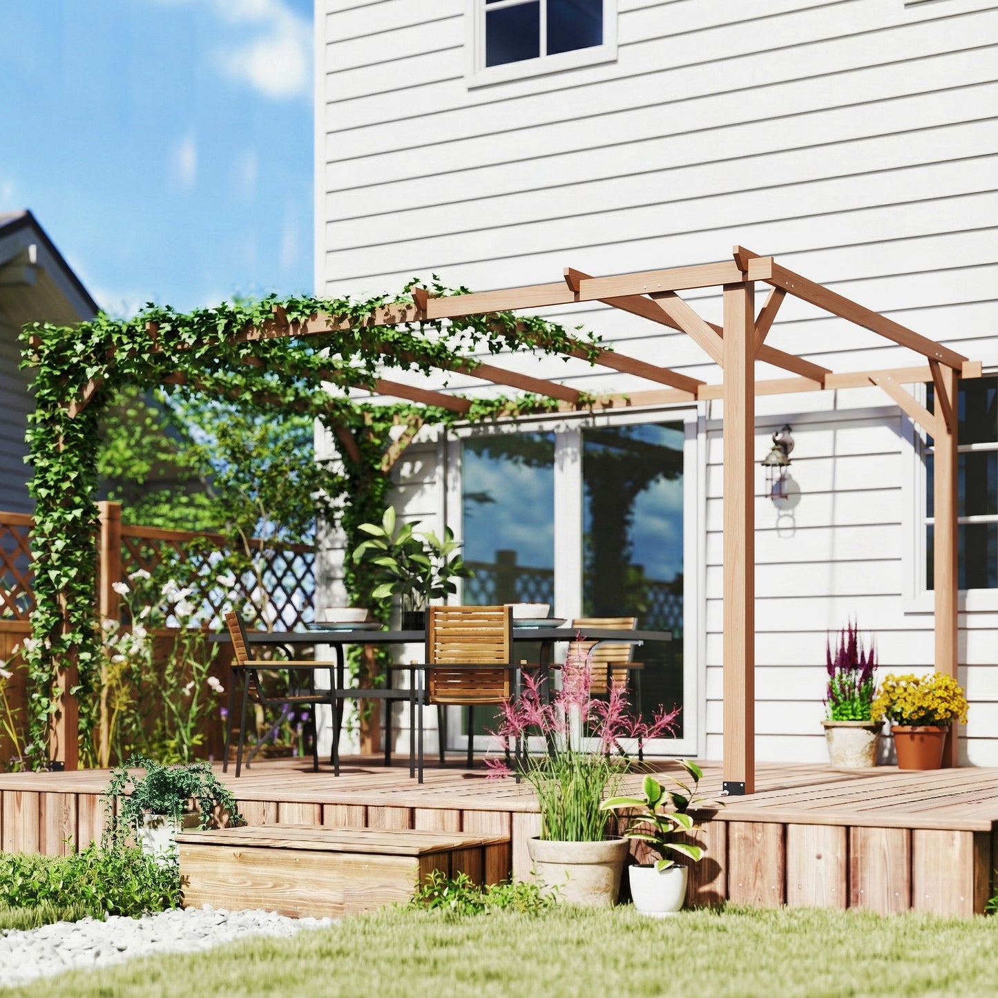 4 x 3 m Wooden Pergola Kit
