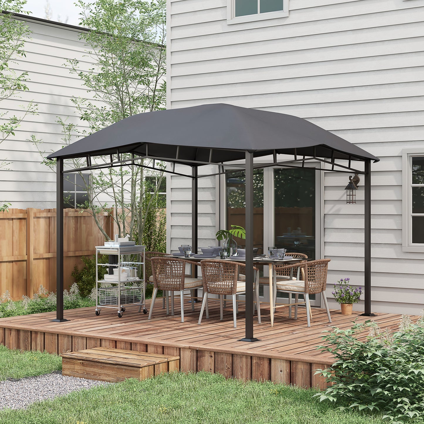 3x3(m) Outdoor Gazebo Garden Gazebo Pavilion Sunshade Canopy Tent