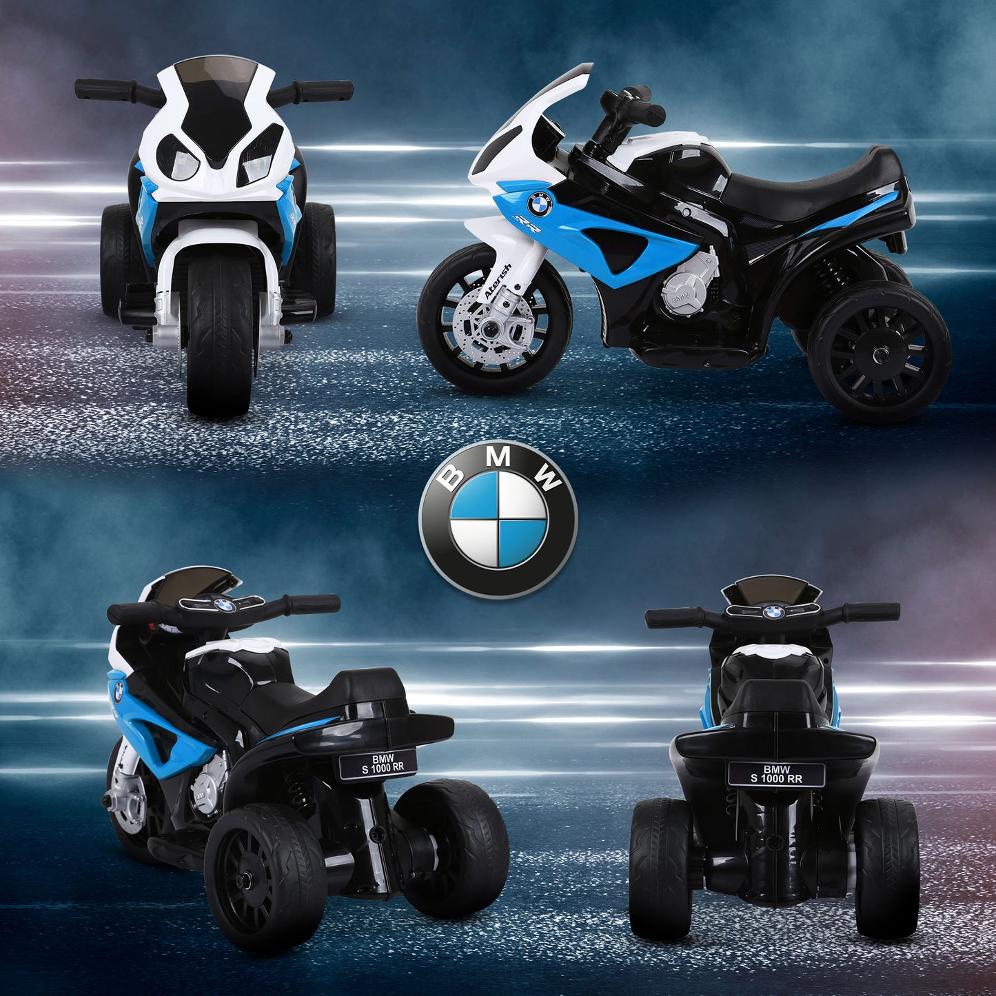 Electric Motorbike for Kids Ride on BMW Motorbike W/Headlights (1)