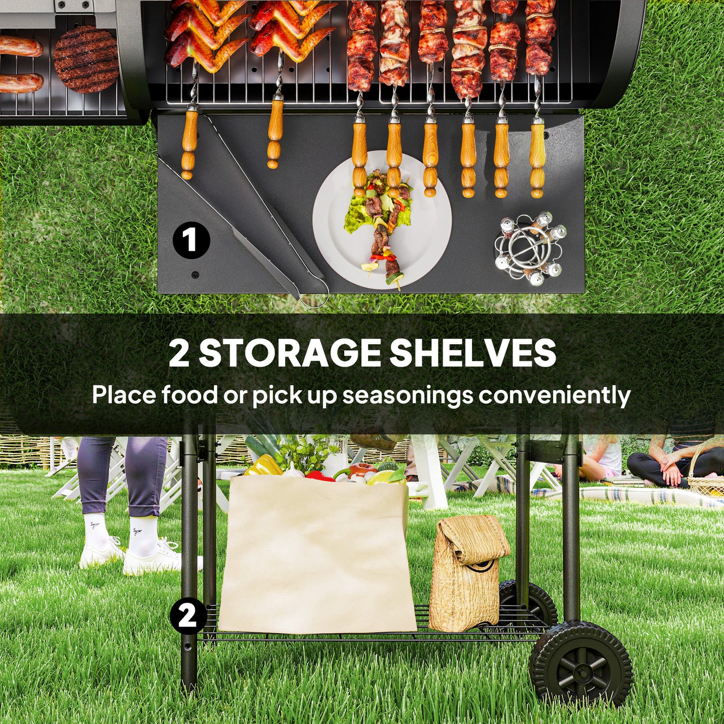 Barbecue Grill Portable Outdoor Charcoal BBQ Grill