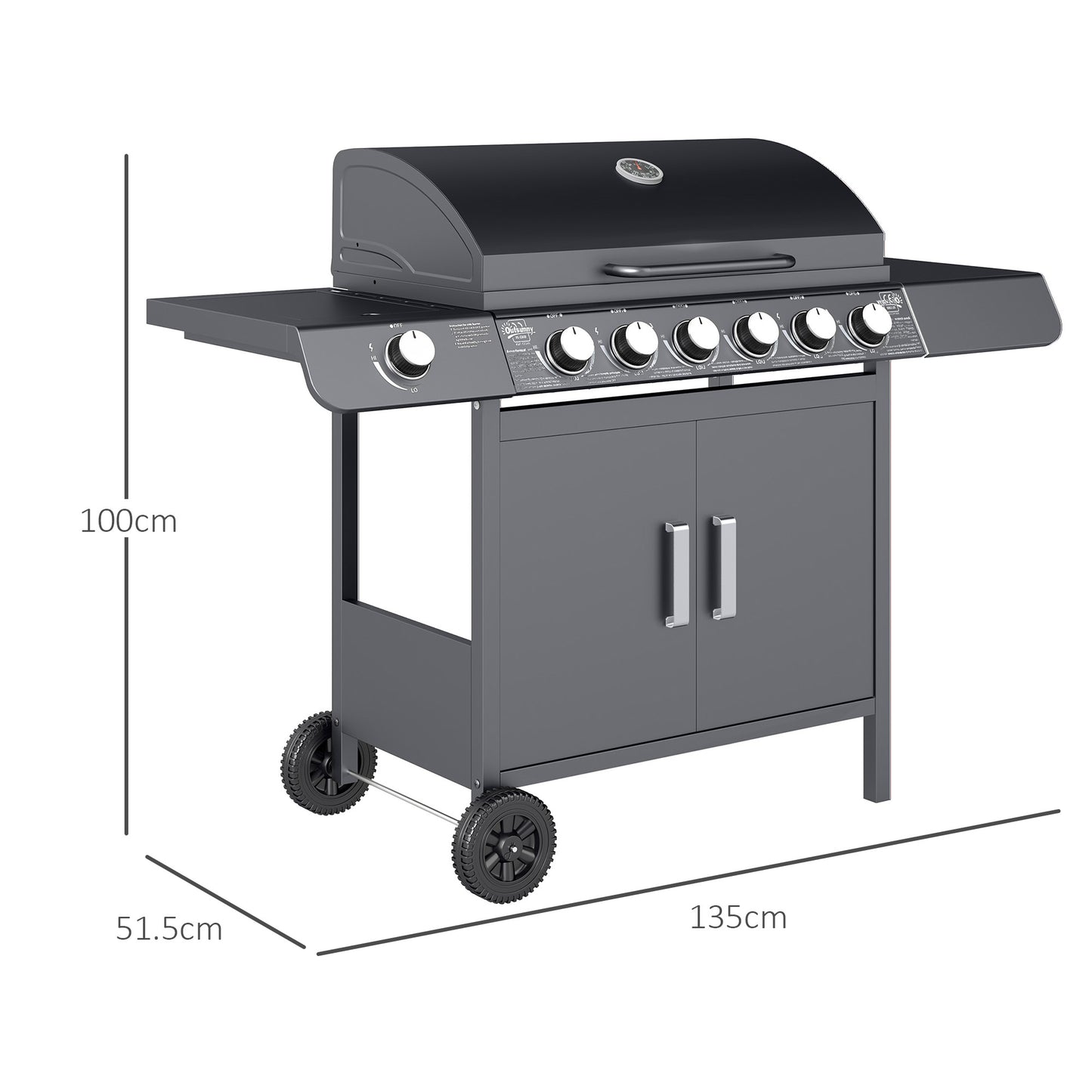 Seven-Burner Gas BBQ Grill