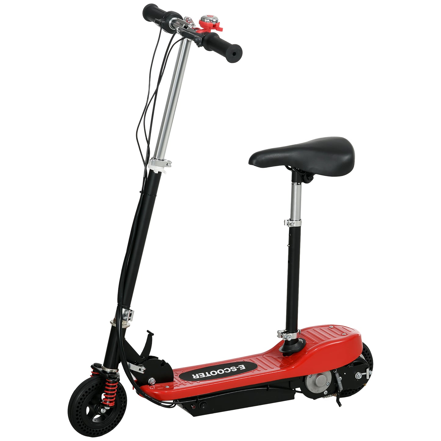 Steel Ride on Powered Scooter, Folding E-Scooter with Warning Bell