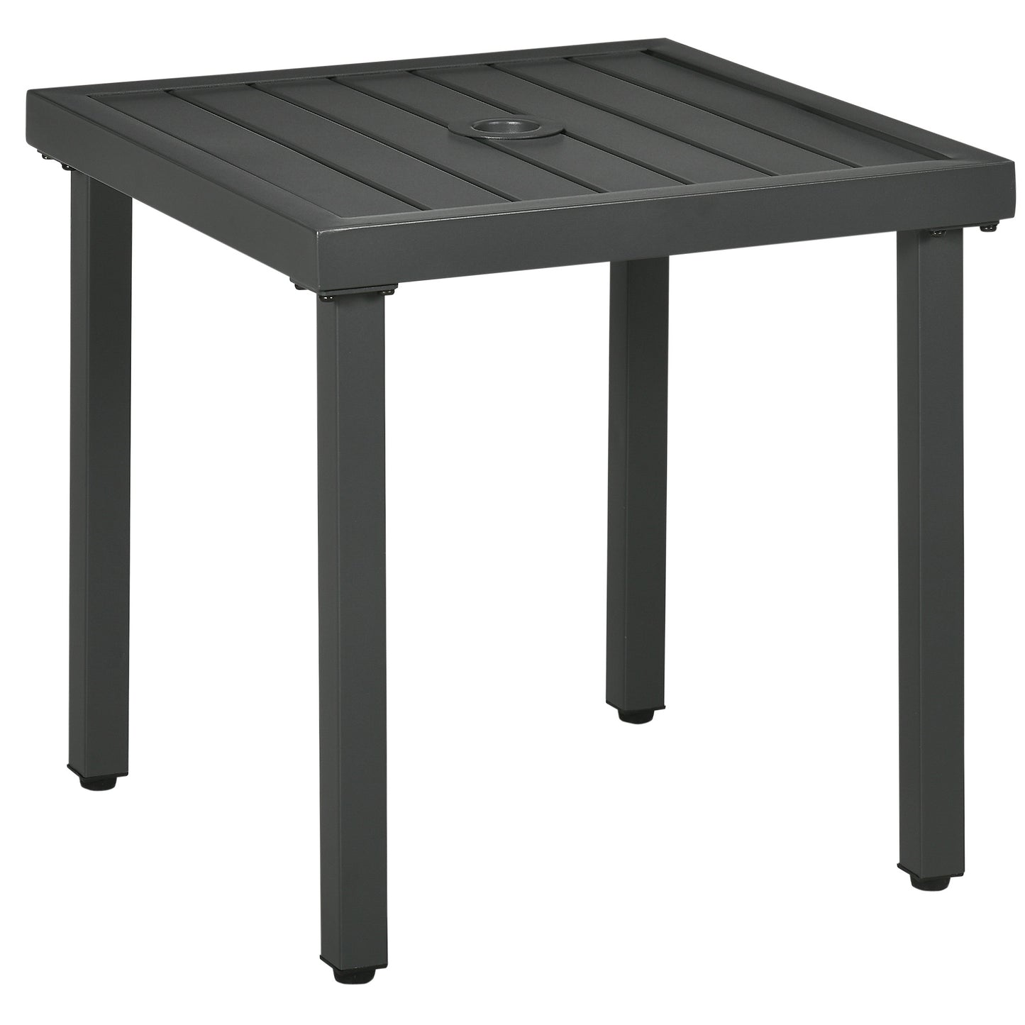 Garden Side Table, 51x51cm Square Patio Coffee Table
