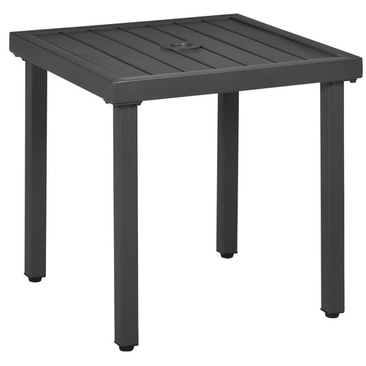 Garden Side Table, 51x51cm Square Patio Coffee Table