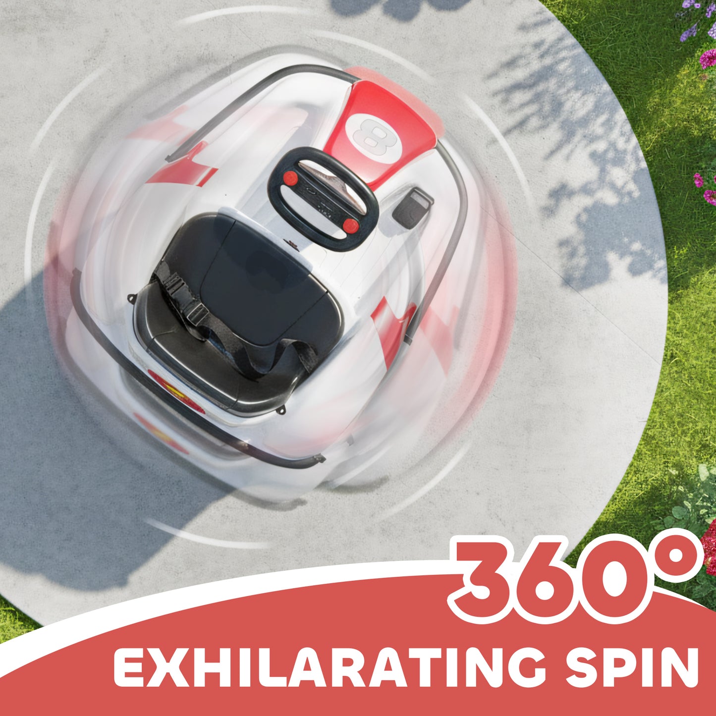 Kids Bumper Car with 360-Degree Rotation