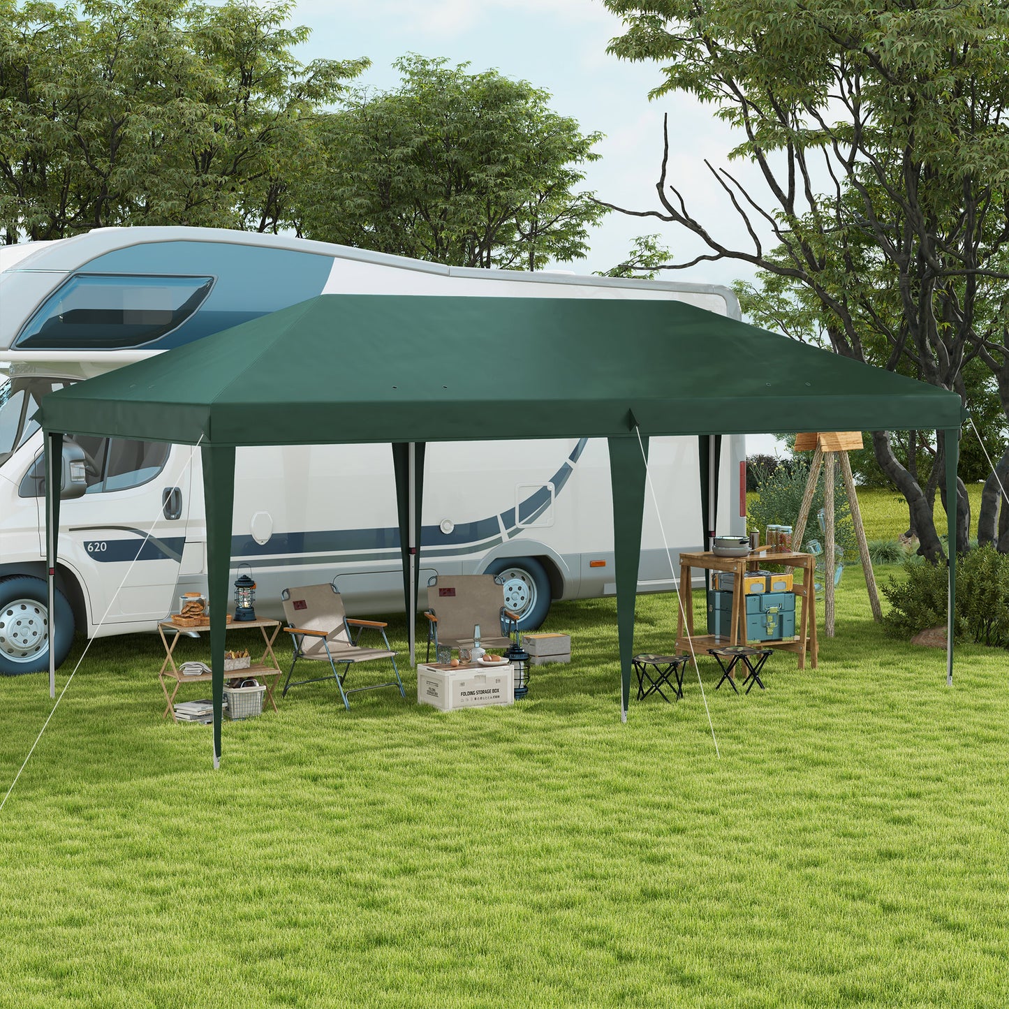6 x 3 m Pop-Up Steel Frame Gazebo
