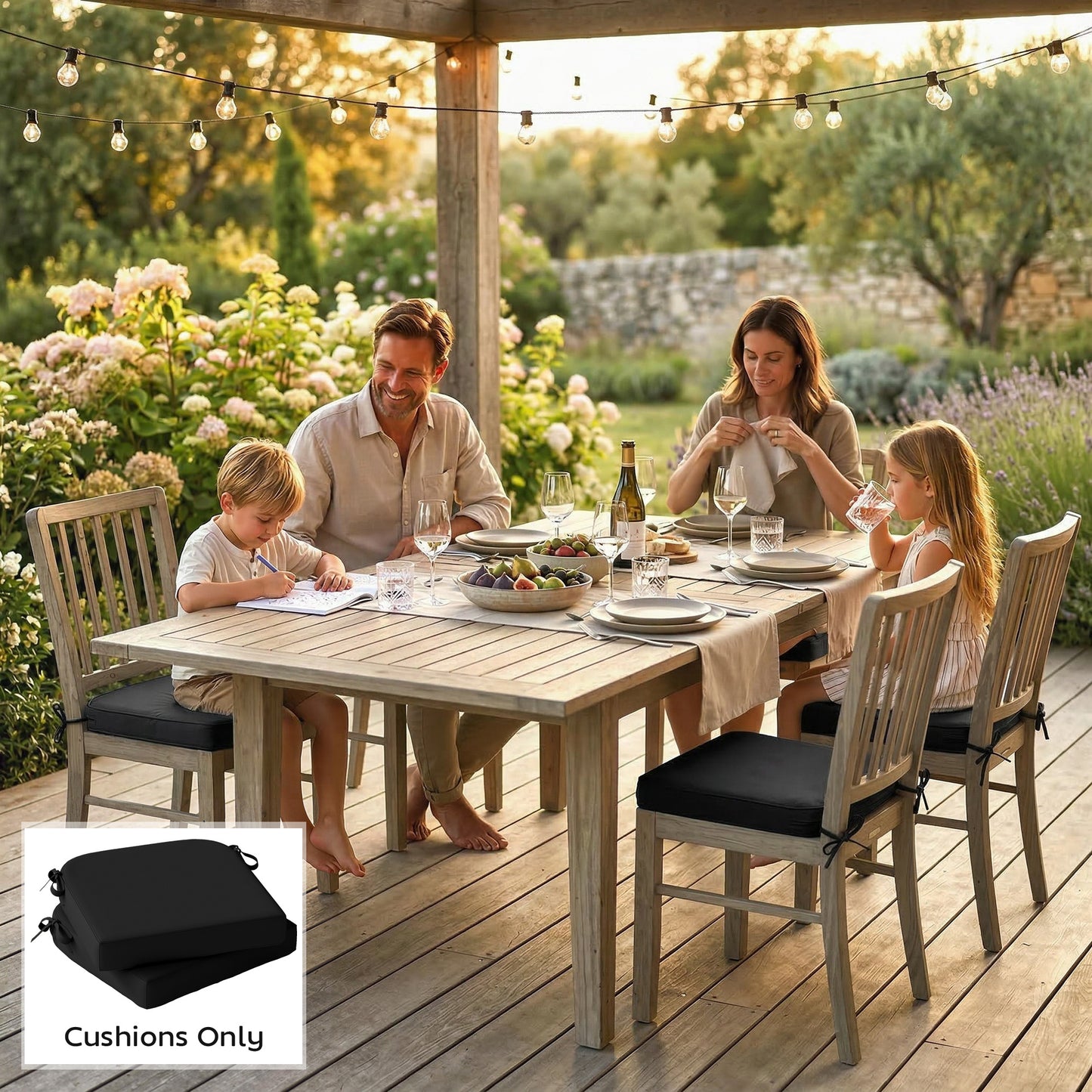 Outdoor Chair Seat Cushions Set of 2