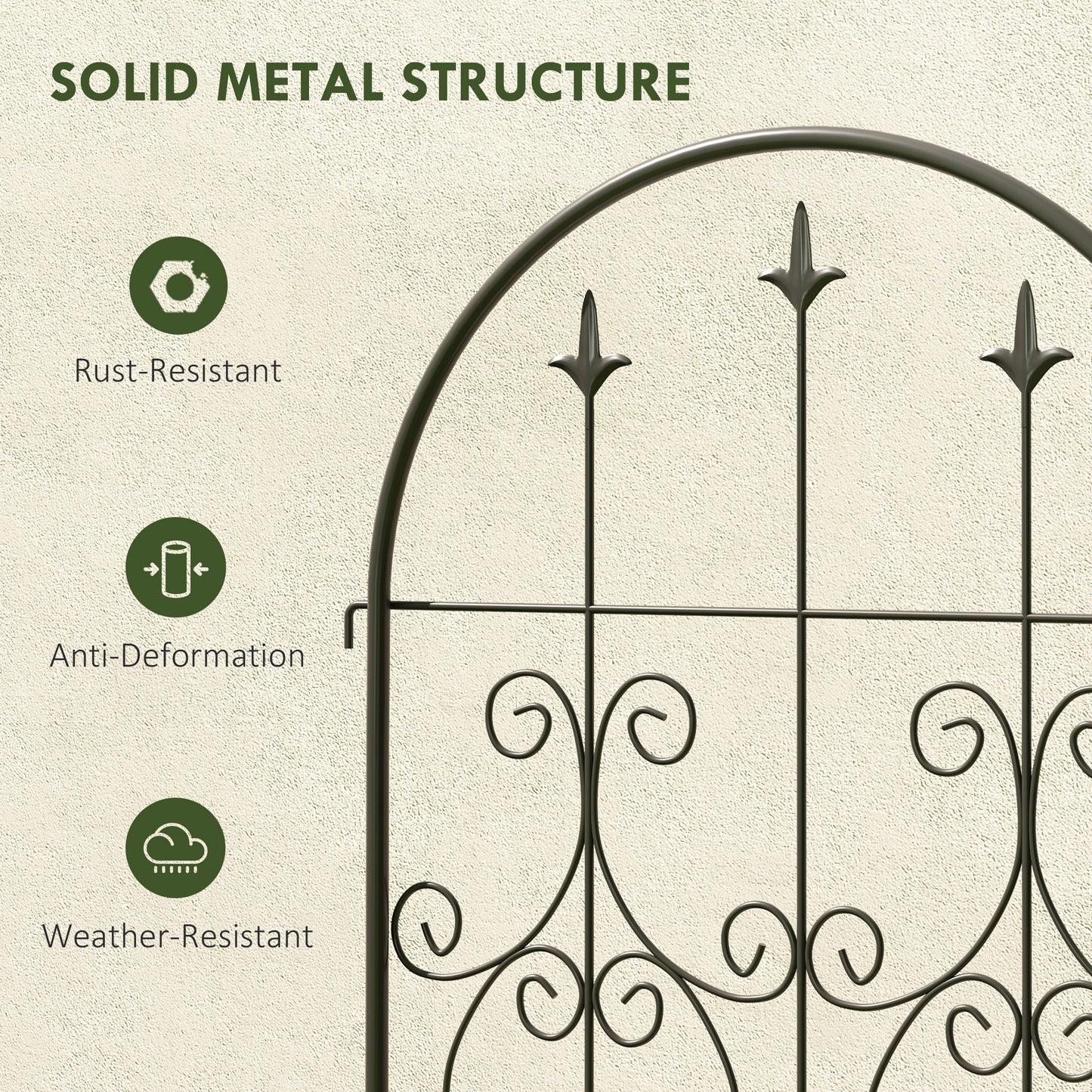 Set of 2 Metal Garden Trellis
