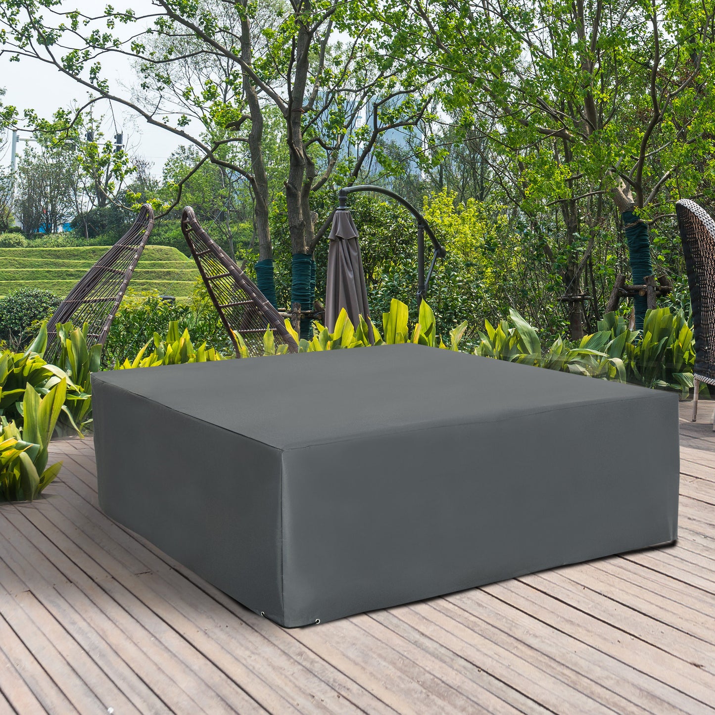205x192cm Outdoor Garden Rattan Furniture Protective Cover Water UV