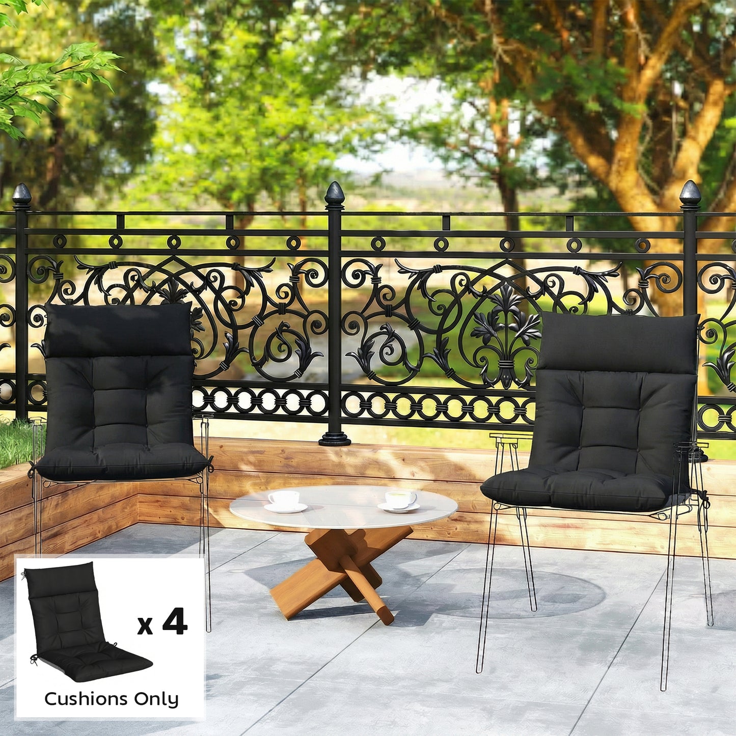 Patio Chair Cushions Set of 4