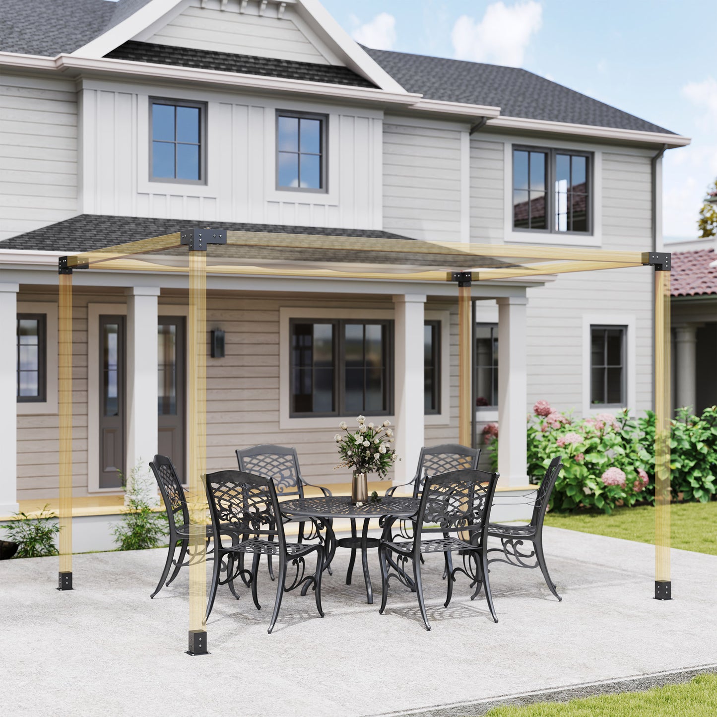 Pergola Kit, DIY Pergola Brackets with 3-Way Pergola Corner Brackets