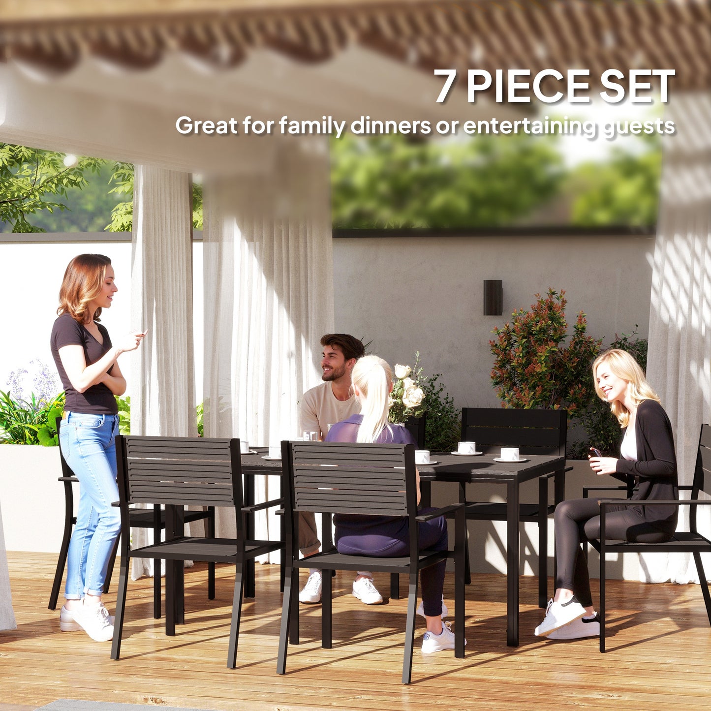 Seven-Piece Outdoor Dining Set