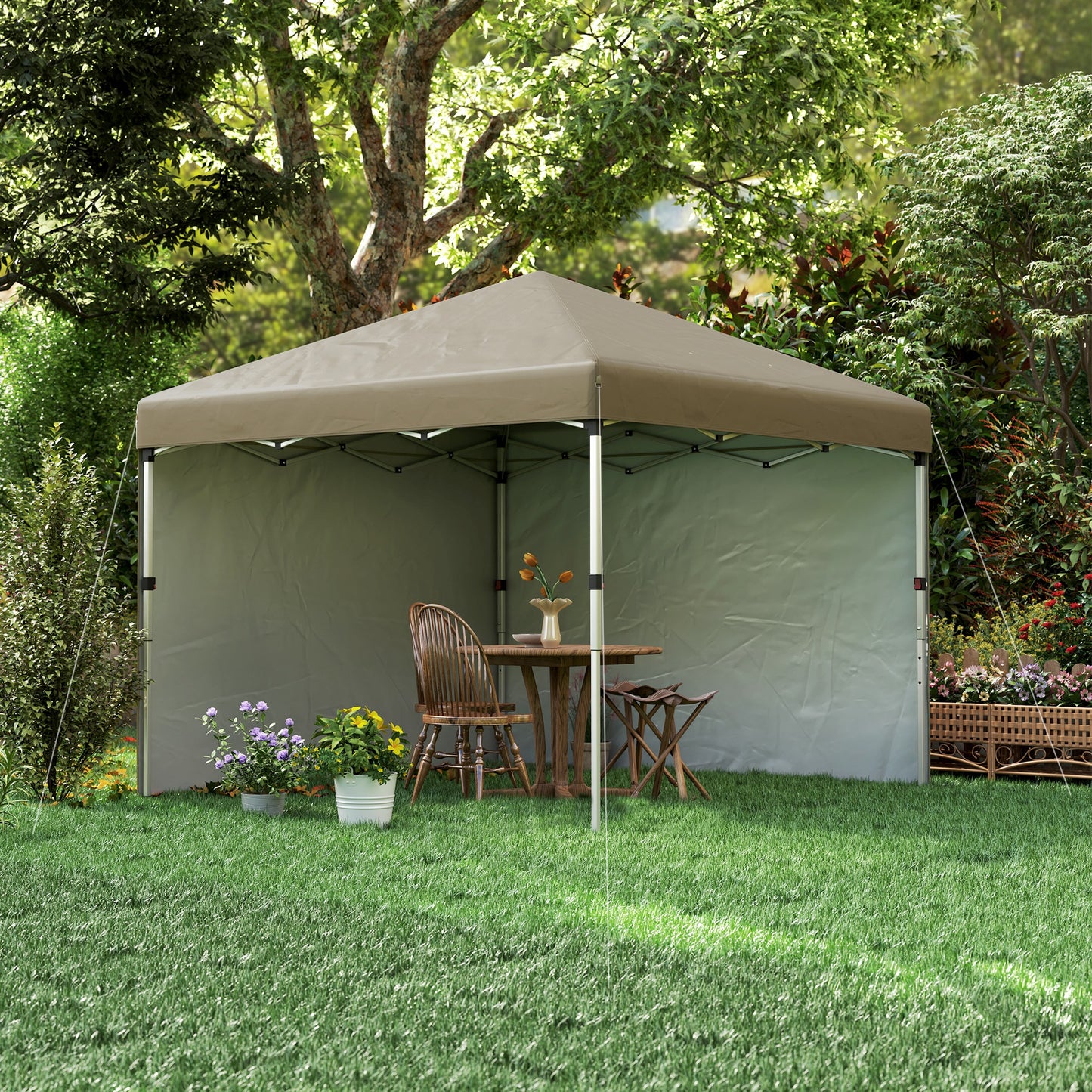 3 x 3 (M) Pop Up Gazebo, UPF 30+ with 2 Sidewalls
