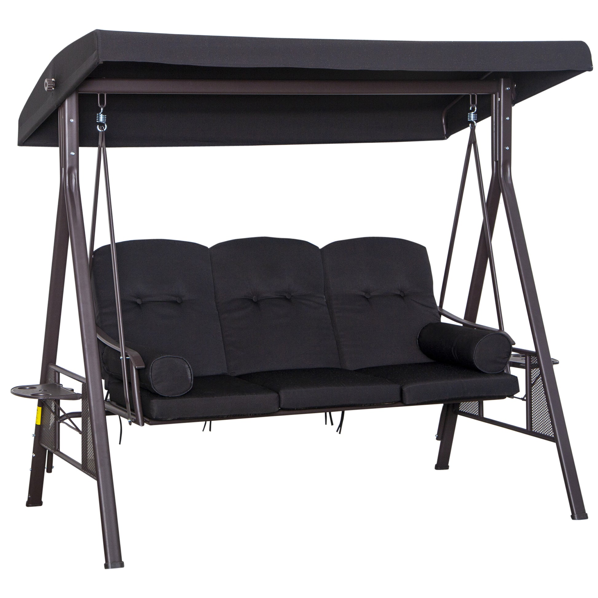 3 Seater Swing Chair Hammock Chair with Adjustable Canopy