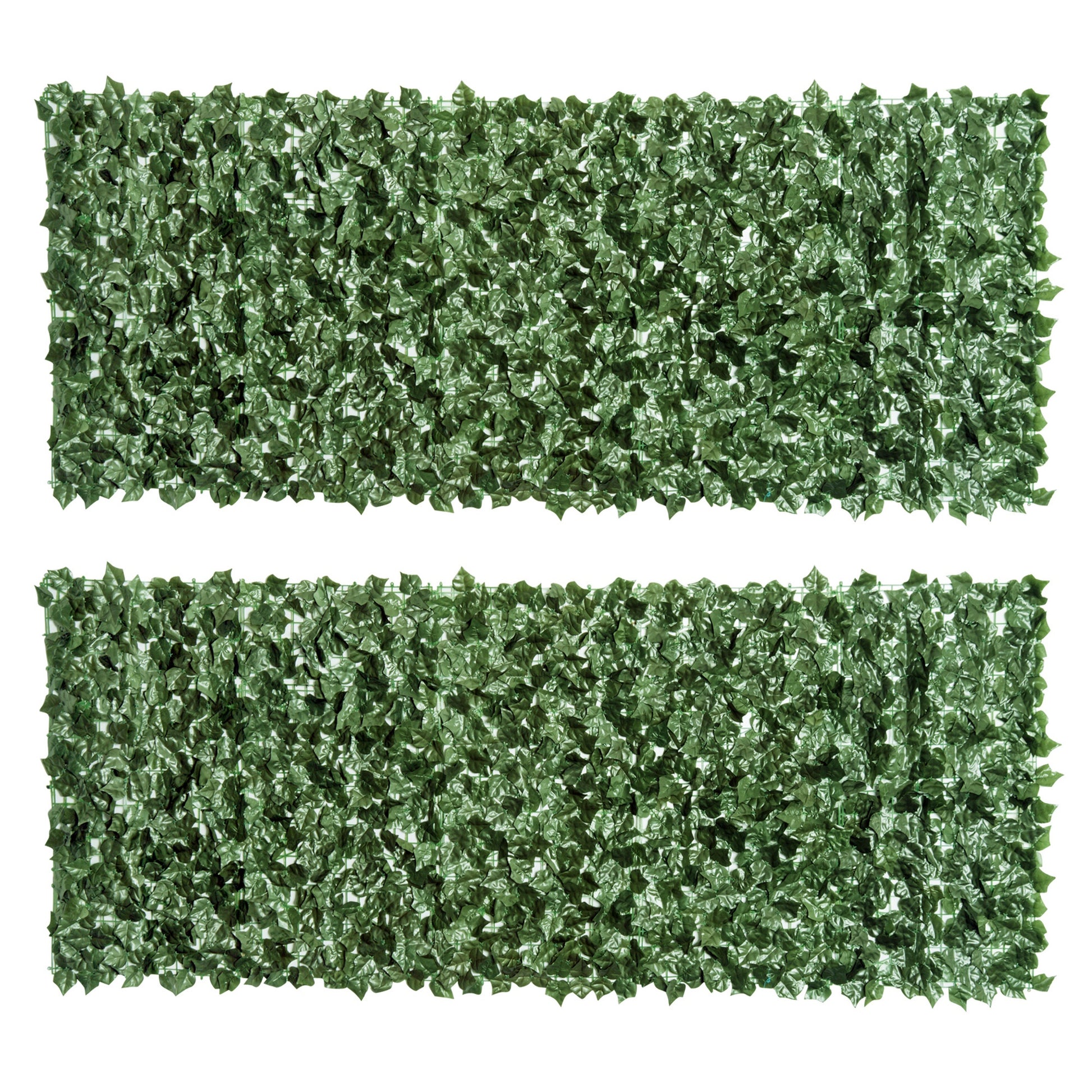 2-Piece Artificial Leaf Hedge Screen Privacy Fence Panel (1)