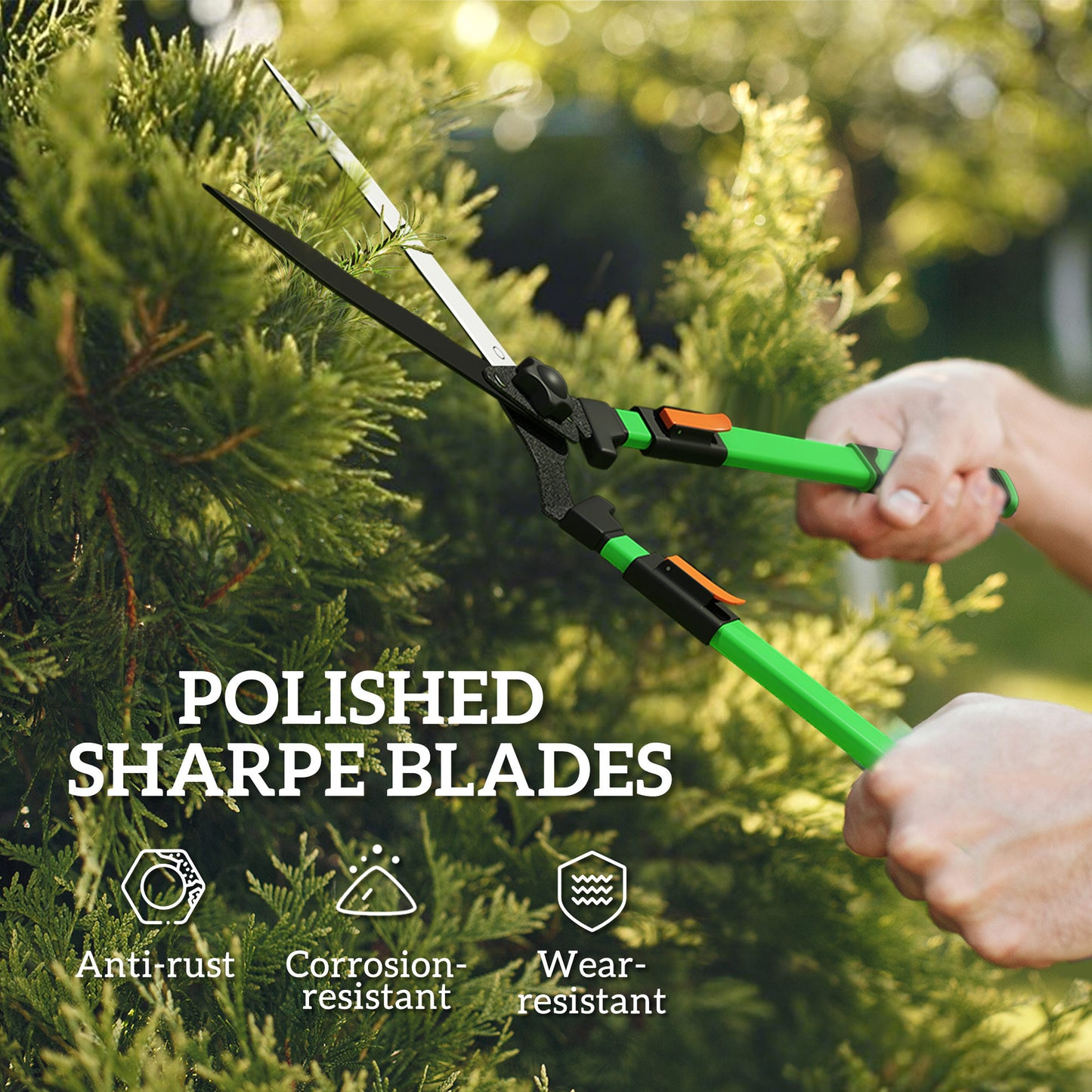 2 Pcs Garden Shears Set, Tree Lopper