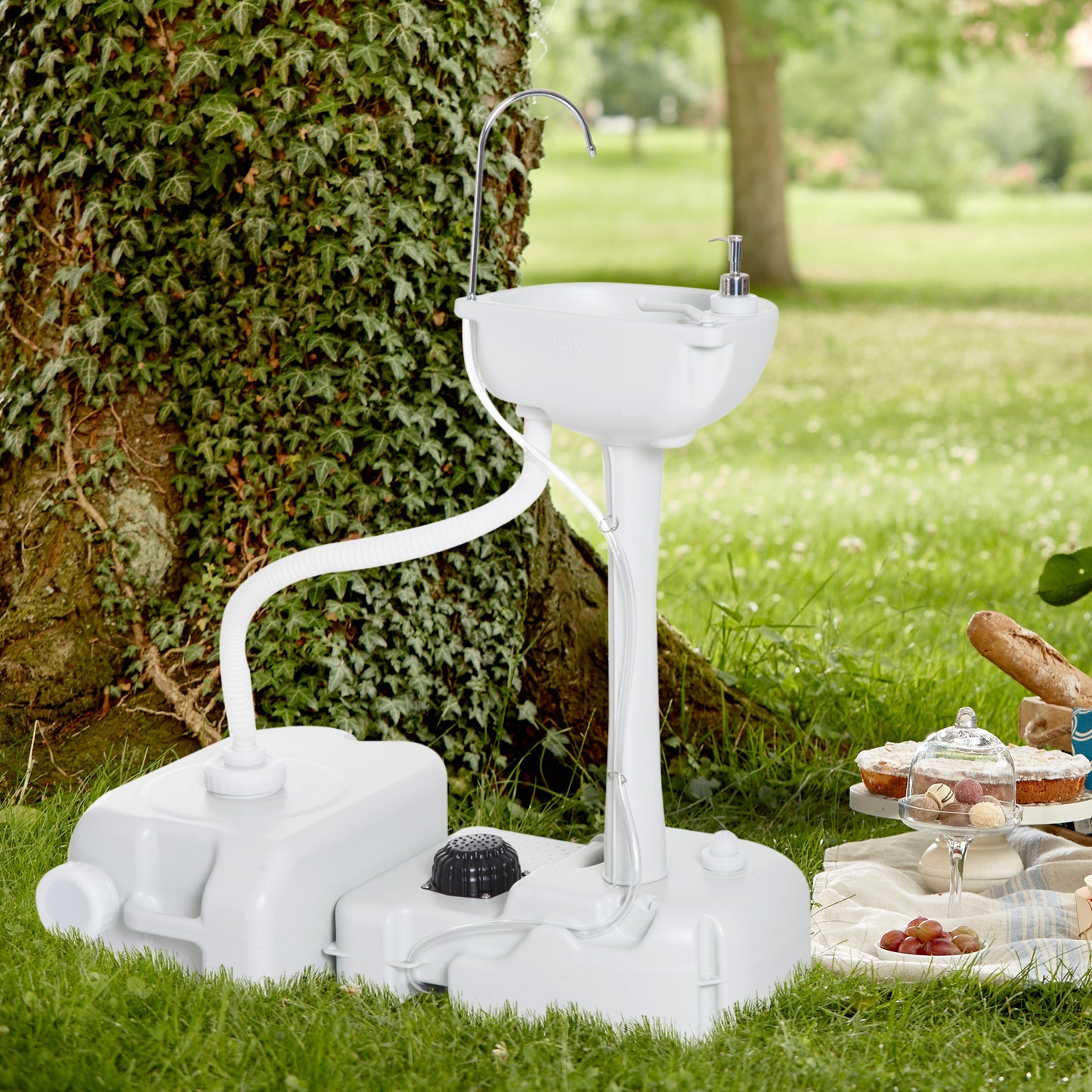 Portable Camping Sink with Running Water and Wastewater Tank