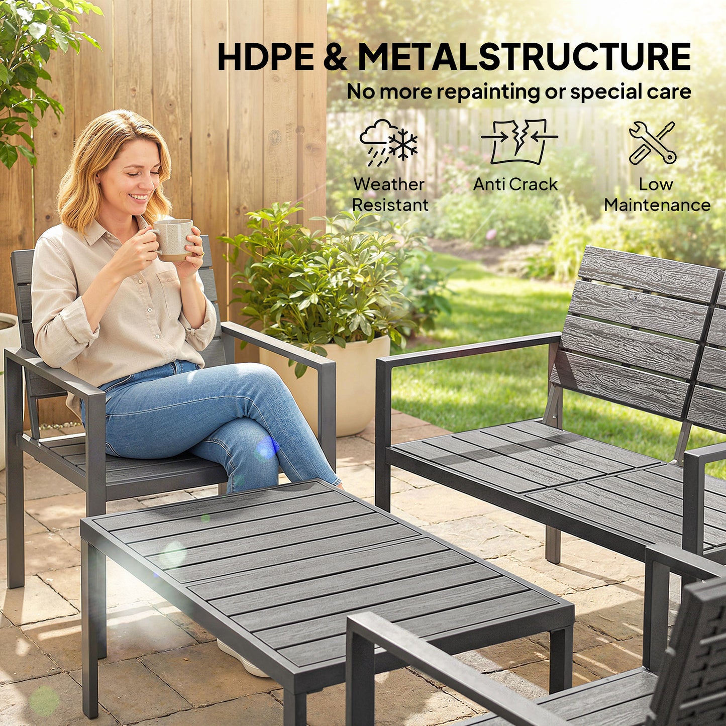 4 Piece Garden Furniture Set (1)