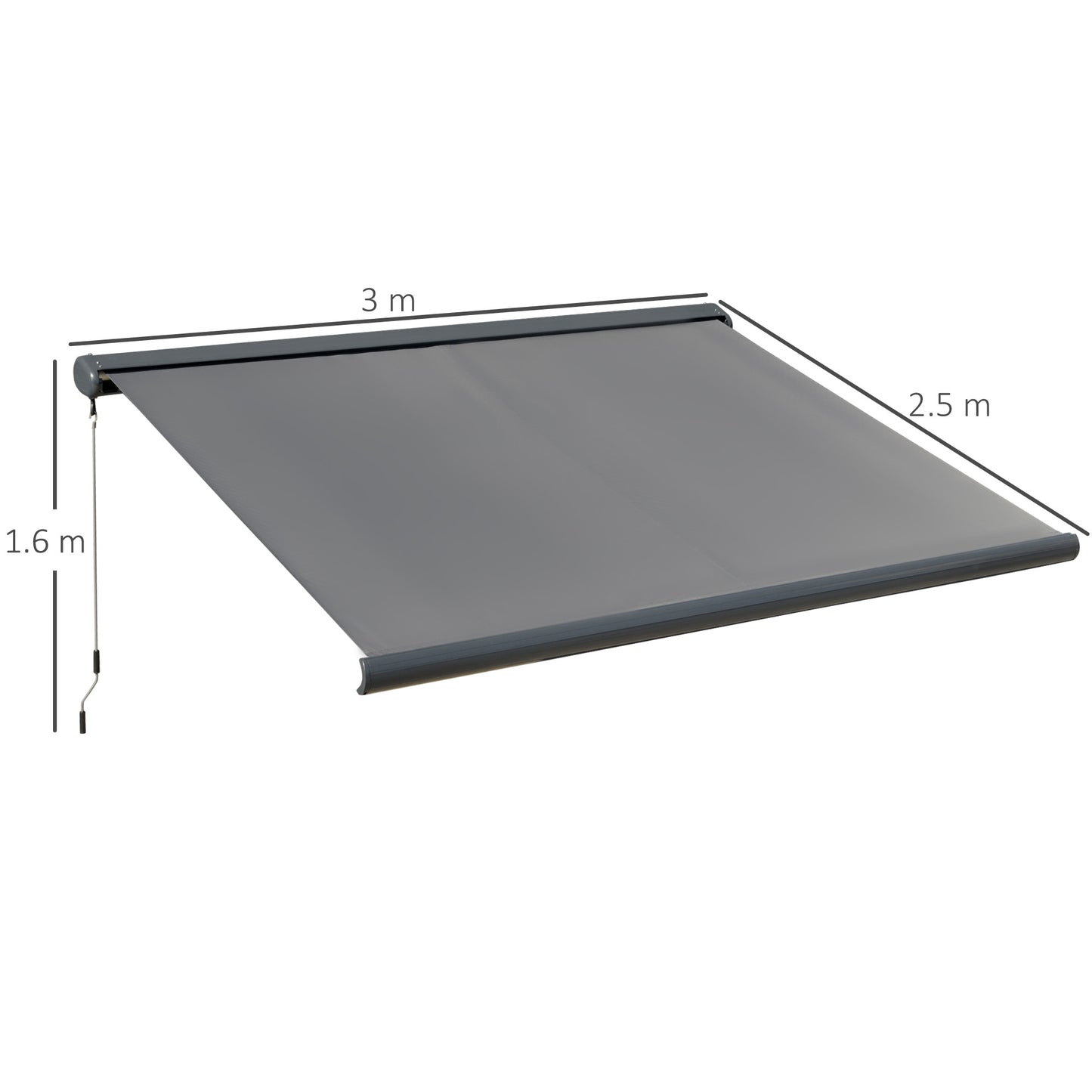 3 x 2.5m Electric Awning with Remote Controller