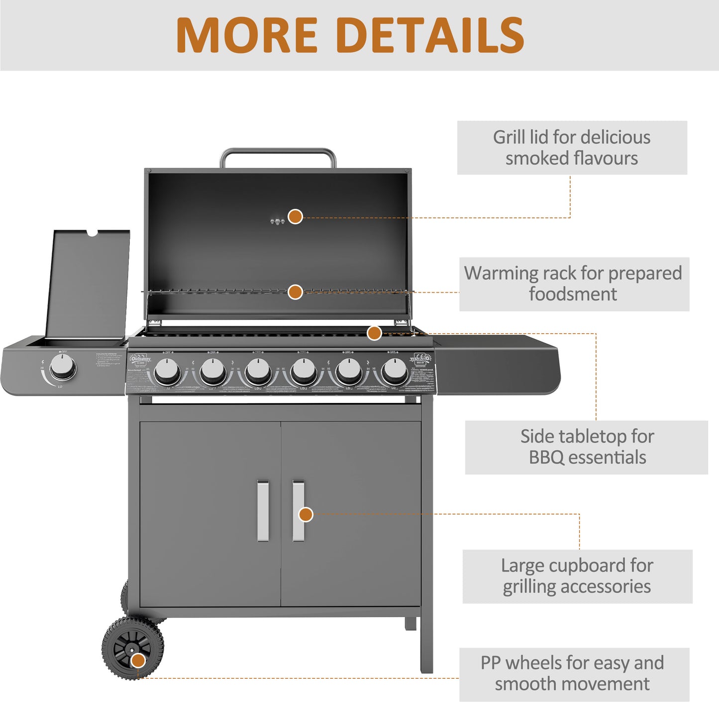 Seven-Burner Gas BBQ Grill