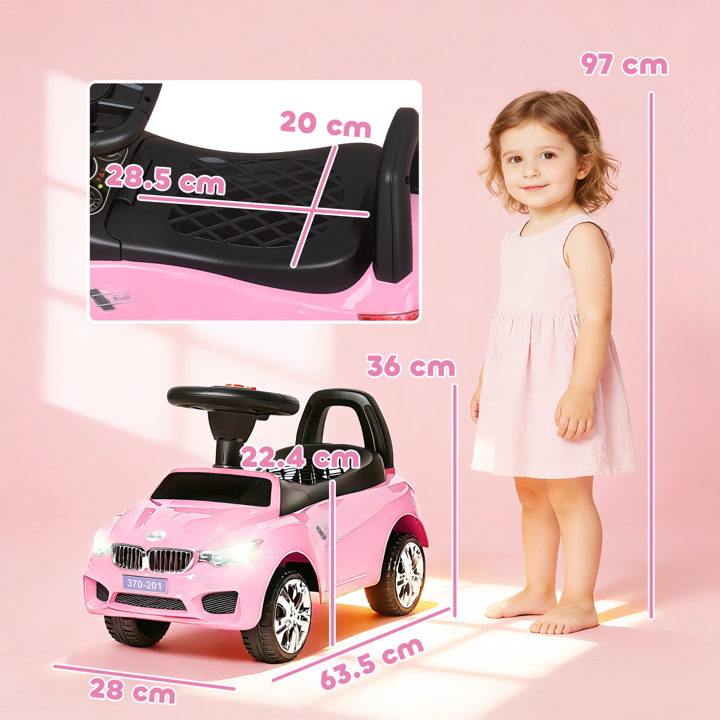 Ride on Car Baby Toddler Walker Foot to Floor Sliding Car Slider
