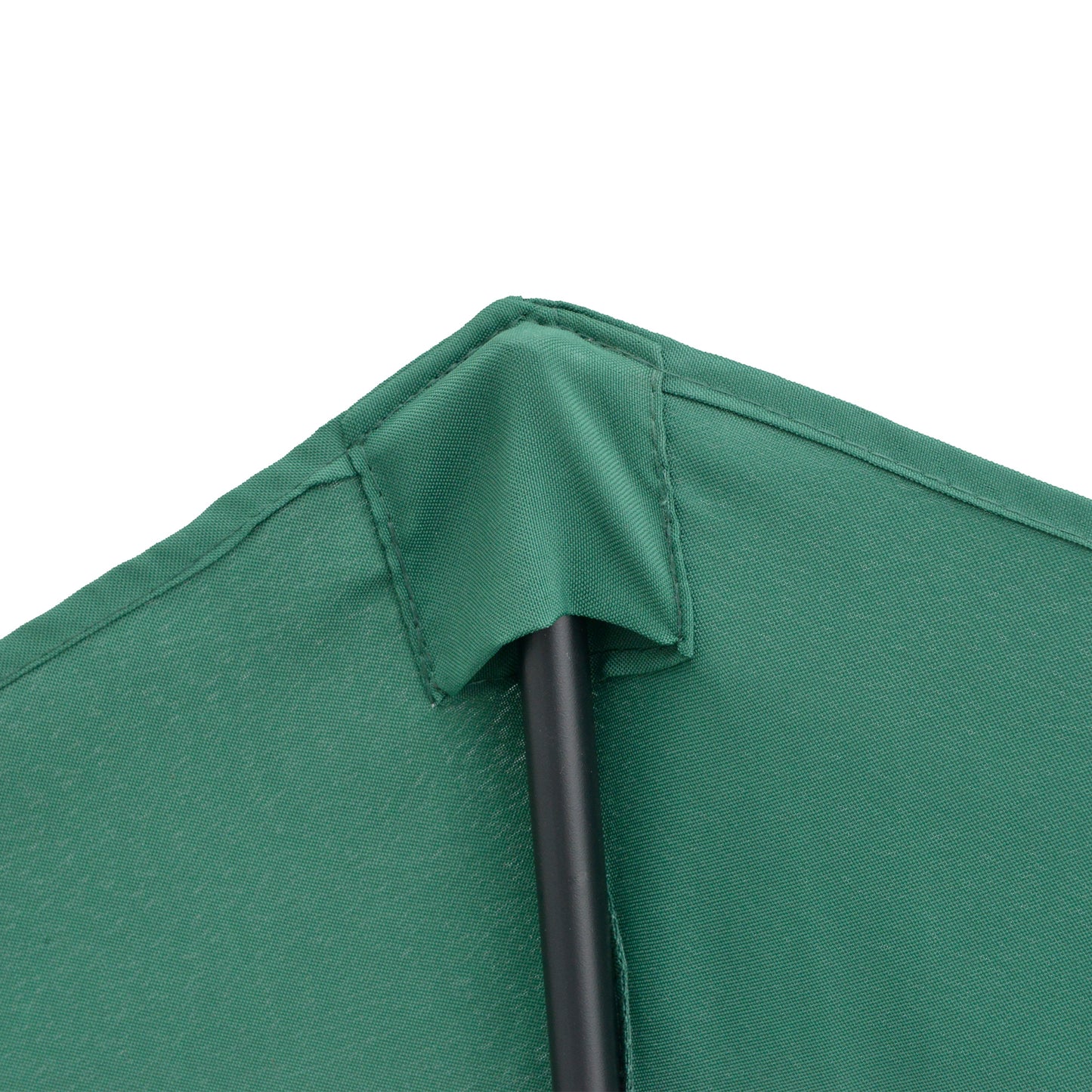 2.7m Garden Half Parasol, Outdoor Balcony Umbrella with 5 Steel Ribs