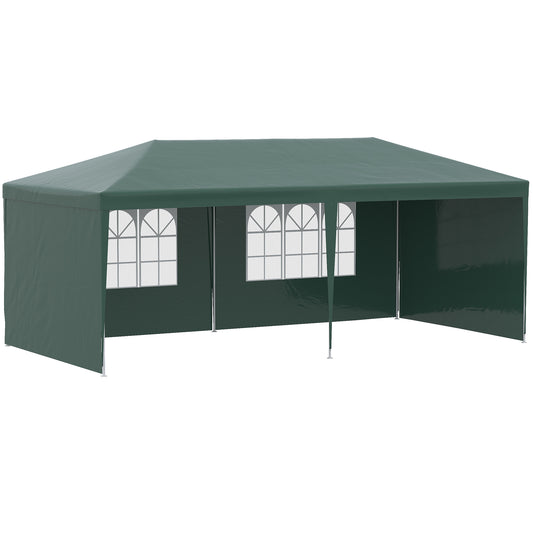6x3 m Party Tent Gazebo Marquee Outdoor Patio Canopy Shelter