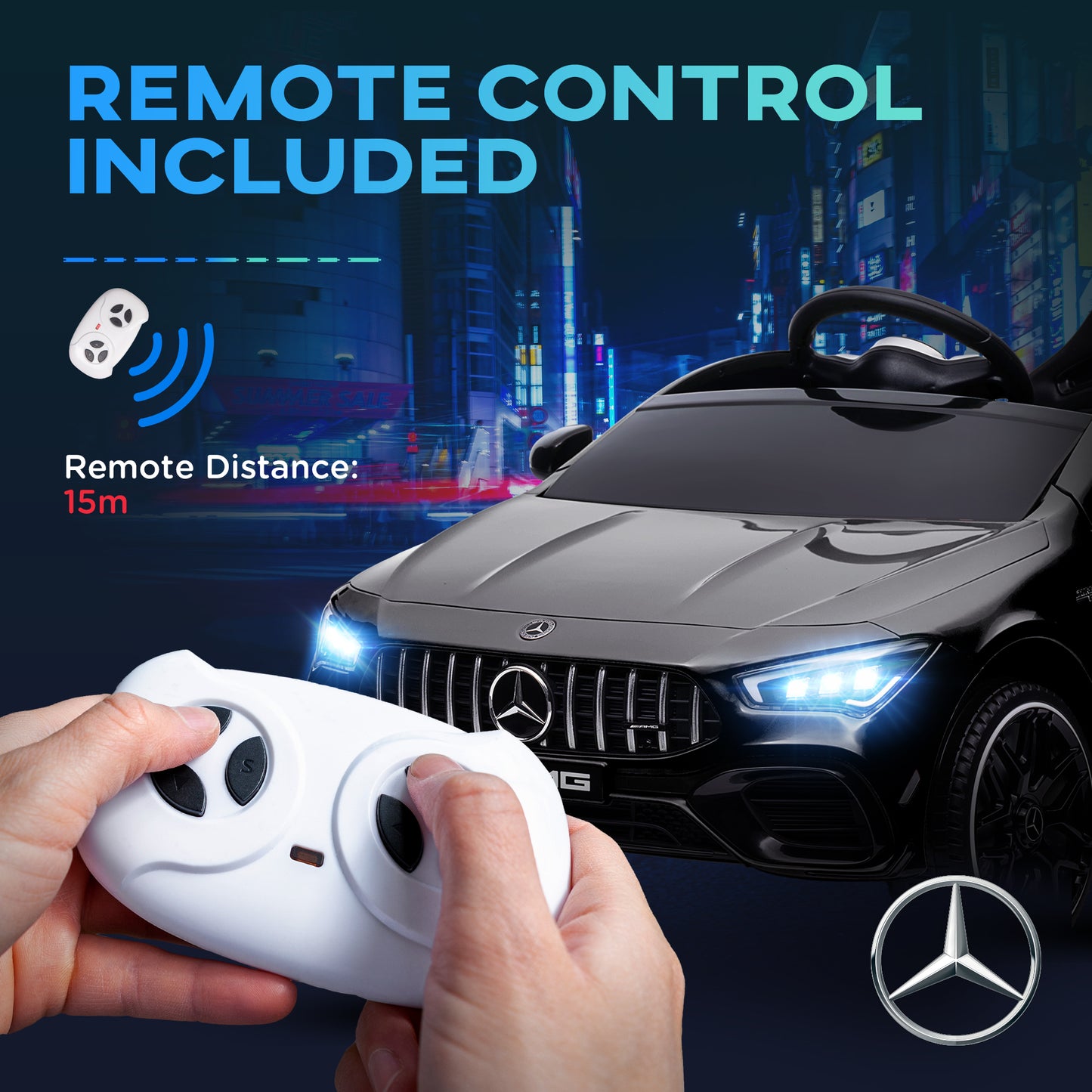 Mercedes-Benz AMG CLA 45 Licensed 12V Kids Electric Car Ride on Car