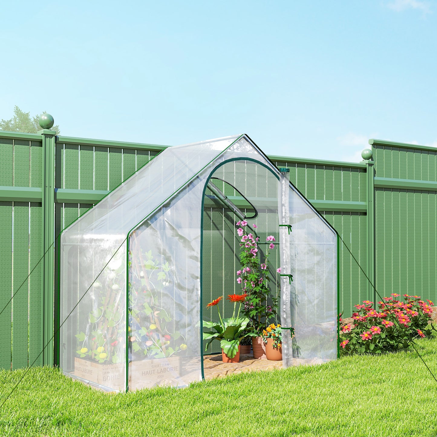 Walk In Tomato Greenhouse Garden Outdoor Mini Greenhouse Flower (1)