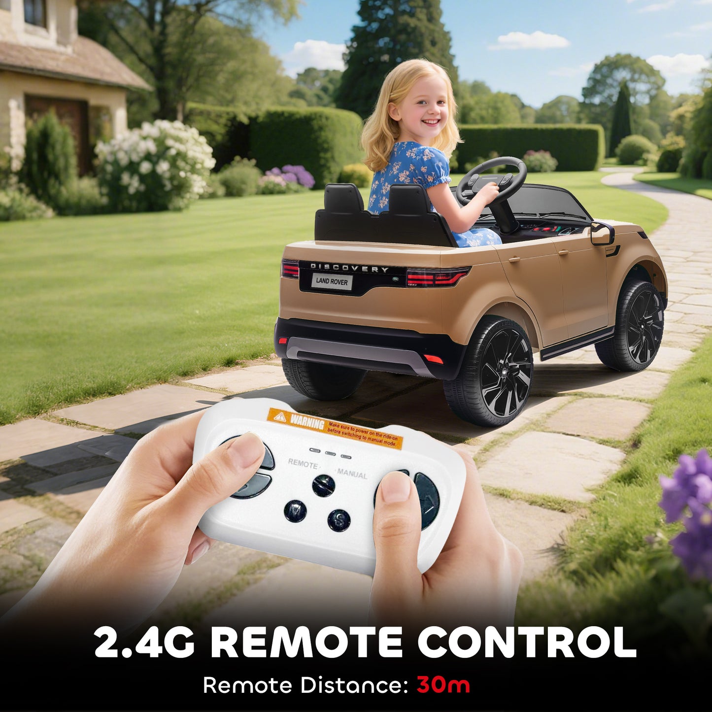 Land Rover Discovery Licensed 12V Kids Electric Car with Remote