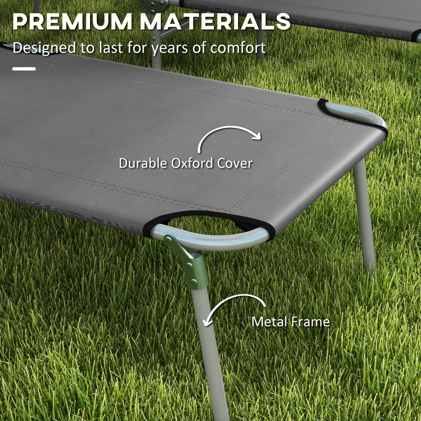 Folding Sun Lounger with Canopy