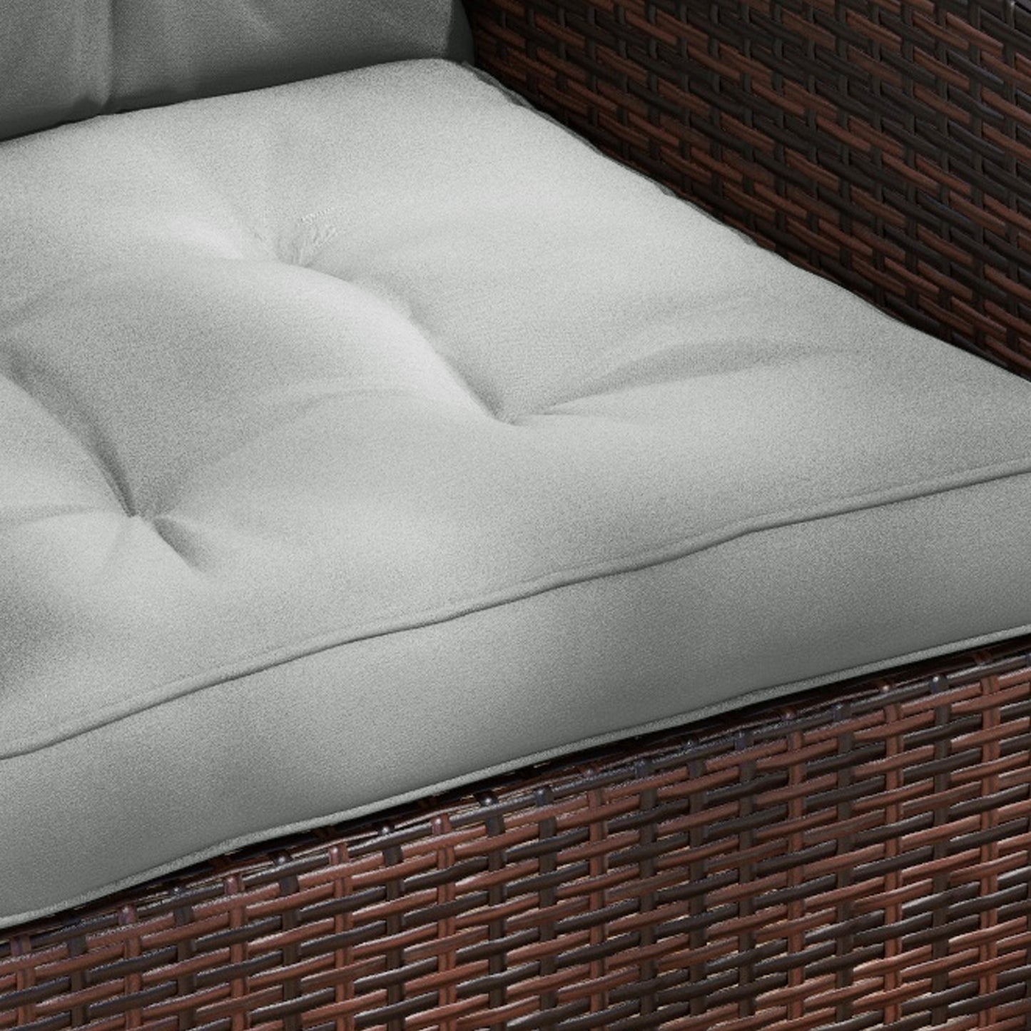 4-Piece Seat Cushions Back Pillows Replacement
