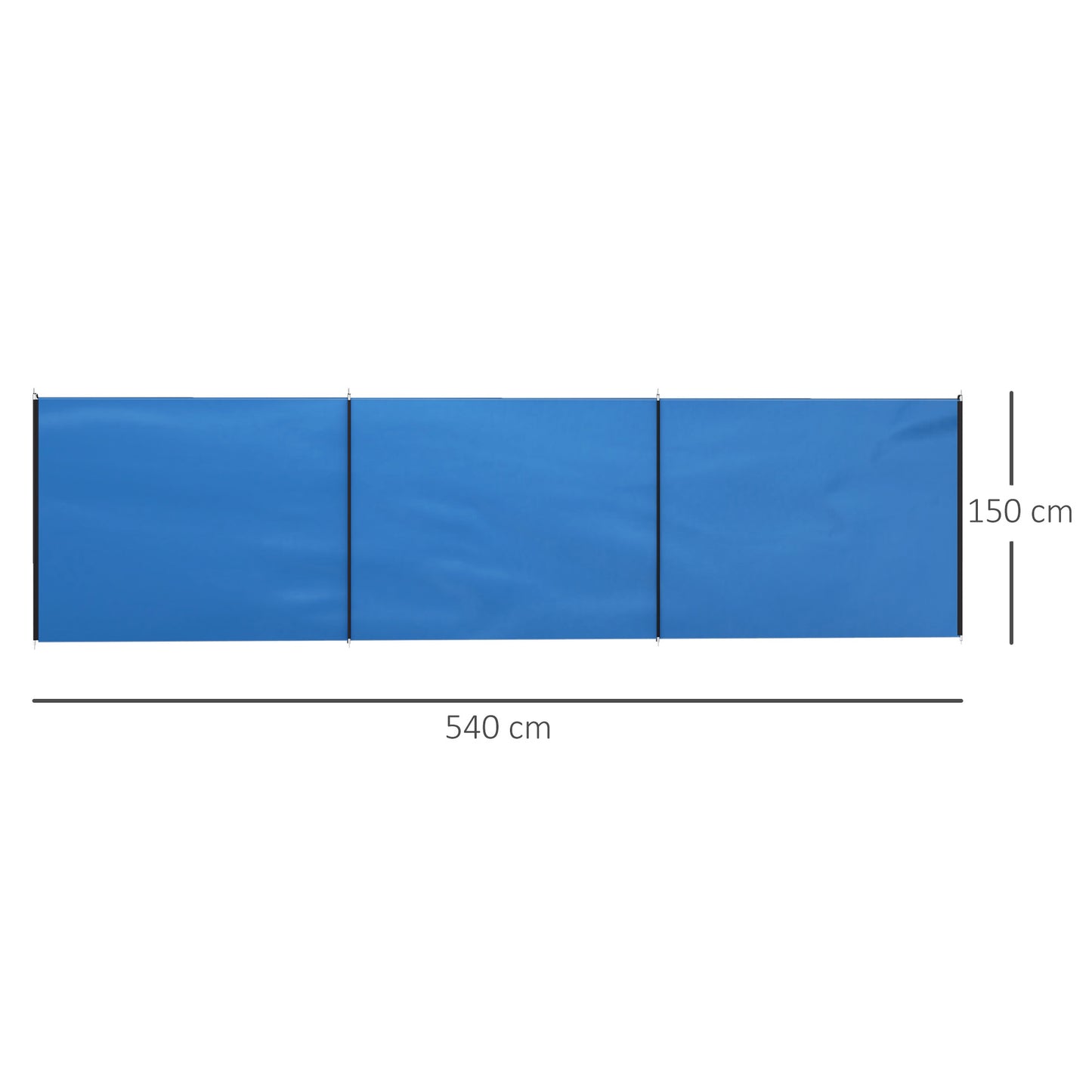 4 Pole Camping Windbreaks, Beach Wind Shield Shelter with Carry Bag (1)